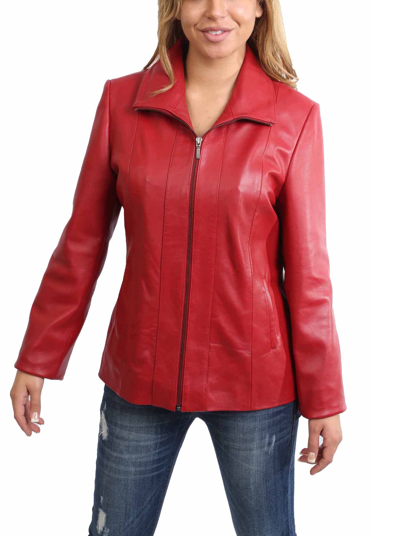 A1 FASHION GOODS Women's Biker Jacket - Stylish Motorcycle Leather Jacket for Women - Perfect for Riding, Casual Outfits & Night Out