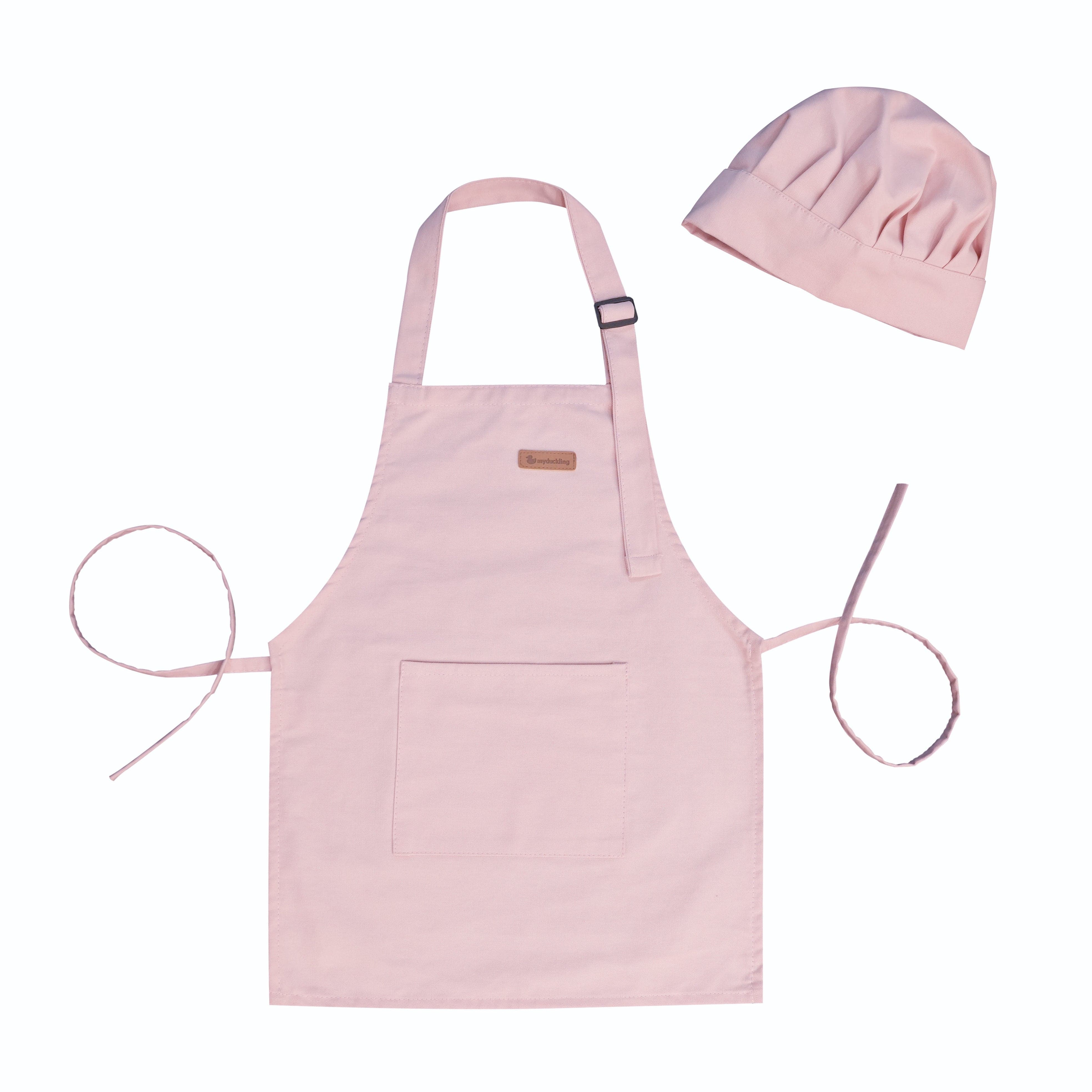 Kids Chef Apron & Hat Set - Adjustable Cooking Outfit for Children - Perfect for Baking, Pretend Play & Cooking Classes