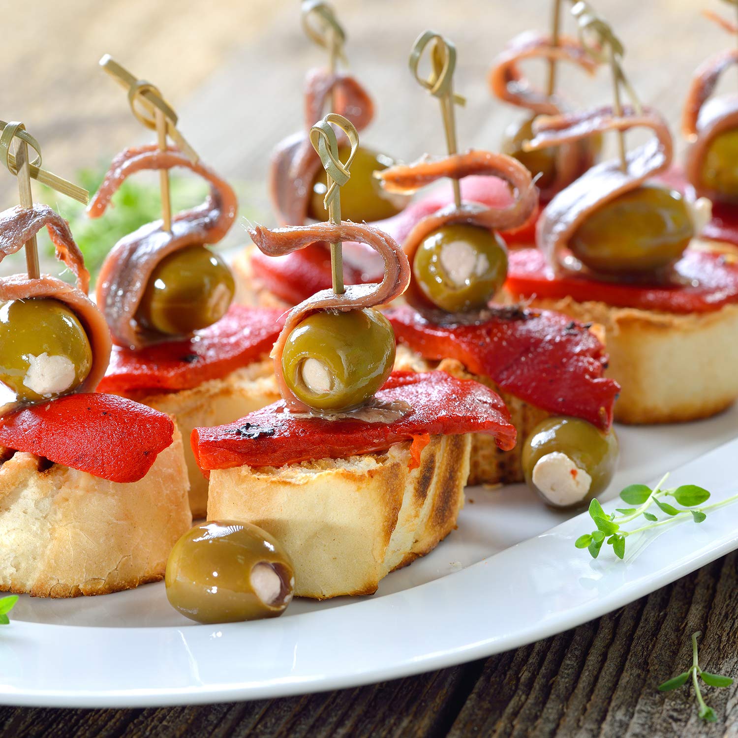 Premium Sanniti Anchovy Stuffed Olives - 15.9 oz (Pack of 2) | Gourmet Mediterranean Appetizer, Charcuterie Board Essential & Party Snack