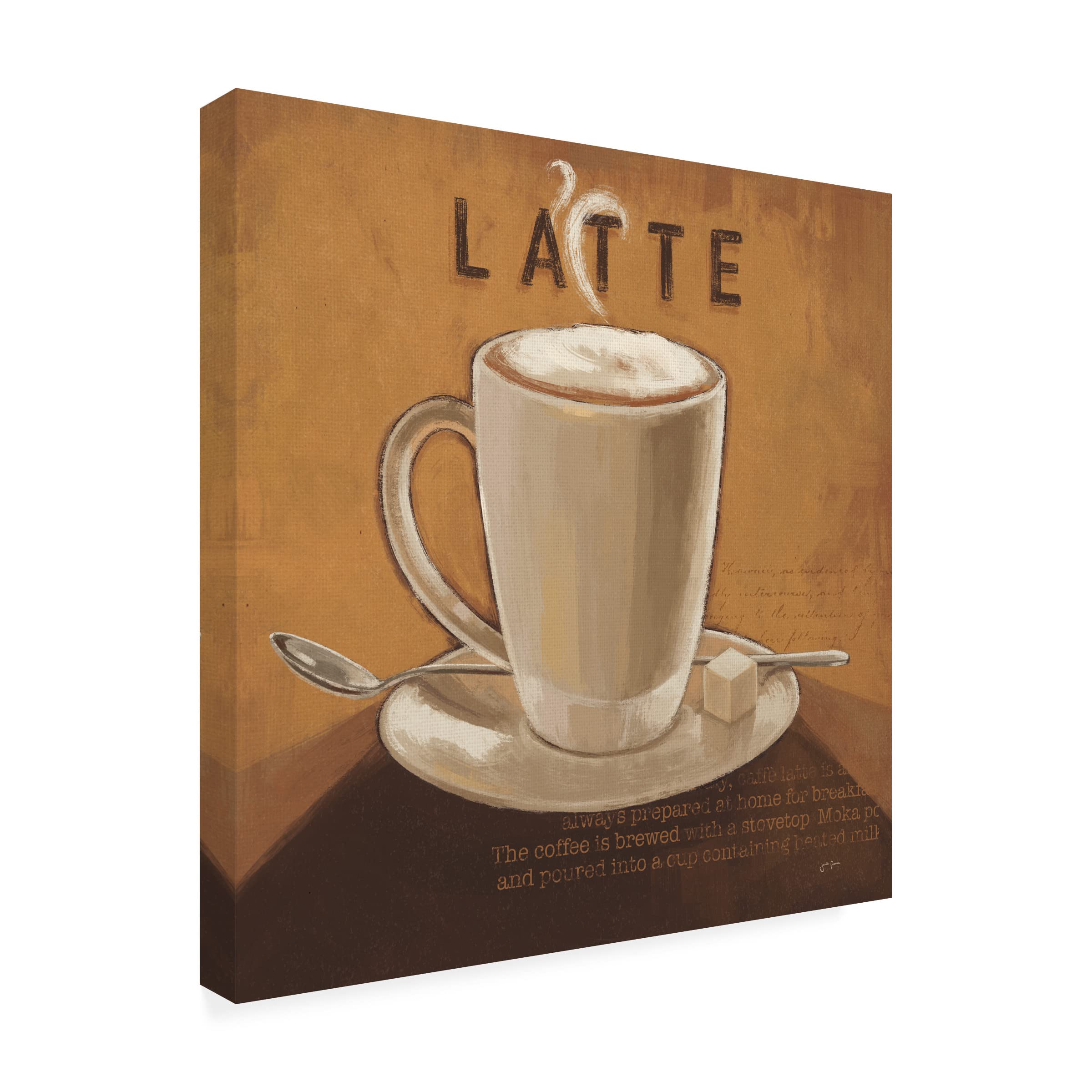 Trademark Fine Art 'Coffee and Co IV' Canvas Wall Art by Janelle Penner - Modern Home Decor for Living Room, Bedroom & Office