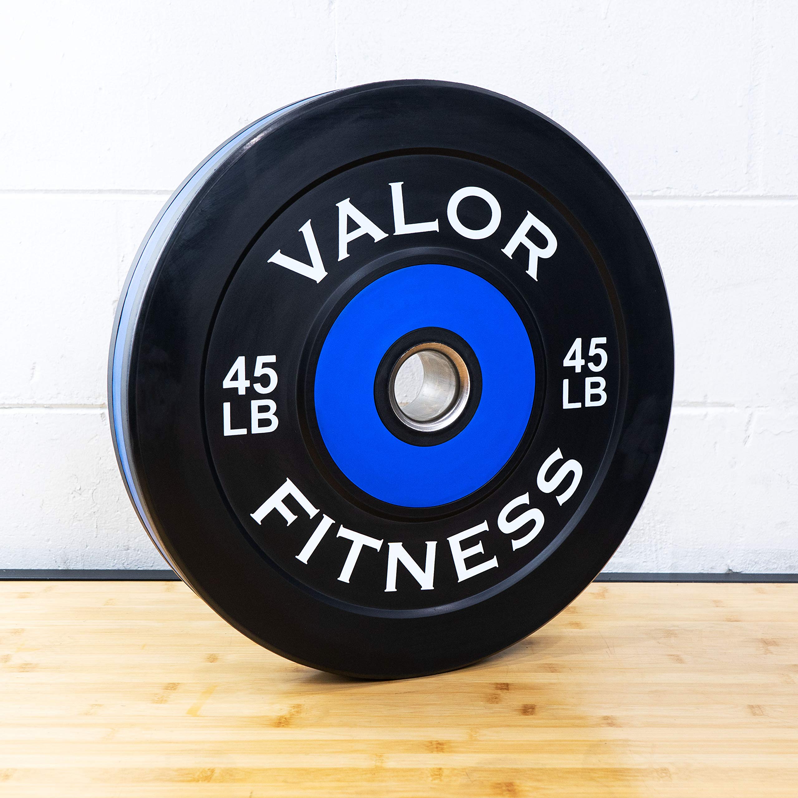 Valor Fitness Olympic Bumper Plates - Weight Lifting Plates for Strength Training, CrossFit & Powerlifting - Available in Pairs, Singles & Sets - Perfect for Home Gym, Cross Training & Functional Fitness Workouts
