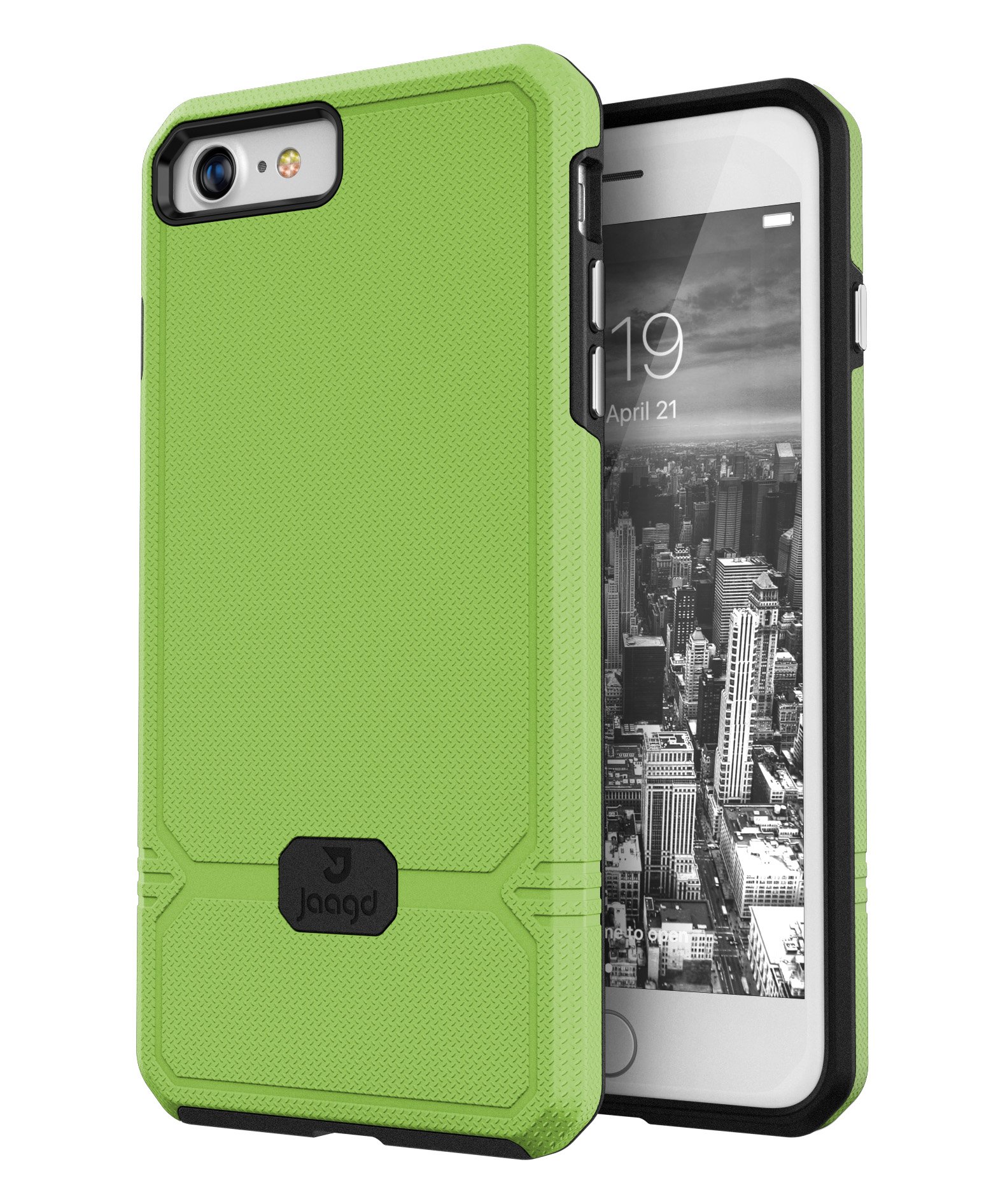 Slim Shock-Absorbing iPhone 8/7 Case - Modern Non-Slip Grip Protective Cover for Apple iPhone 8 & iPhone 7 (Lime Green) - Perfect for Everyday Use, Work & Outdoor Activities