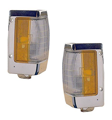 Pair of Stylish Corner Lights with Chrome Trim - Perfect for Home, Office, and Commercial Spaces Lighting