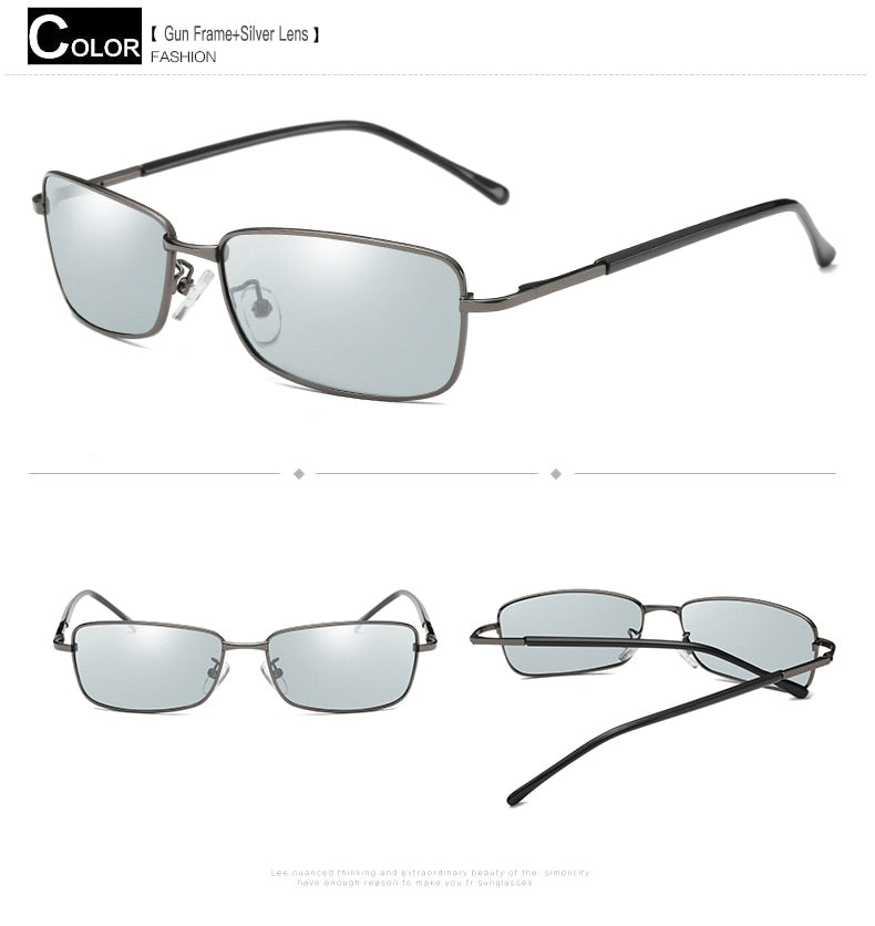 Aidien Unisex Full Rim Alloy Oval Myopic Reading Glasses Sunglasses 9126 - Lightweight Eyewear for Reading & Outdoor Activities | Perfect for Driving, Travel, and Daily Use