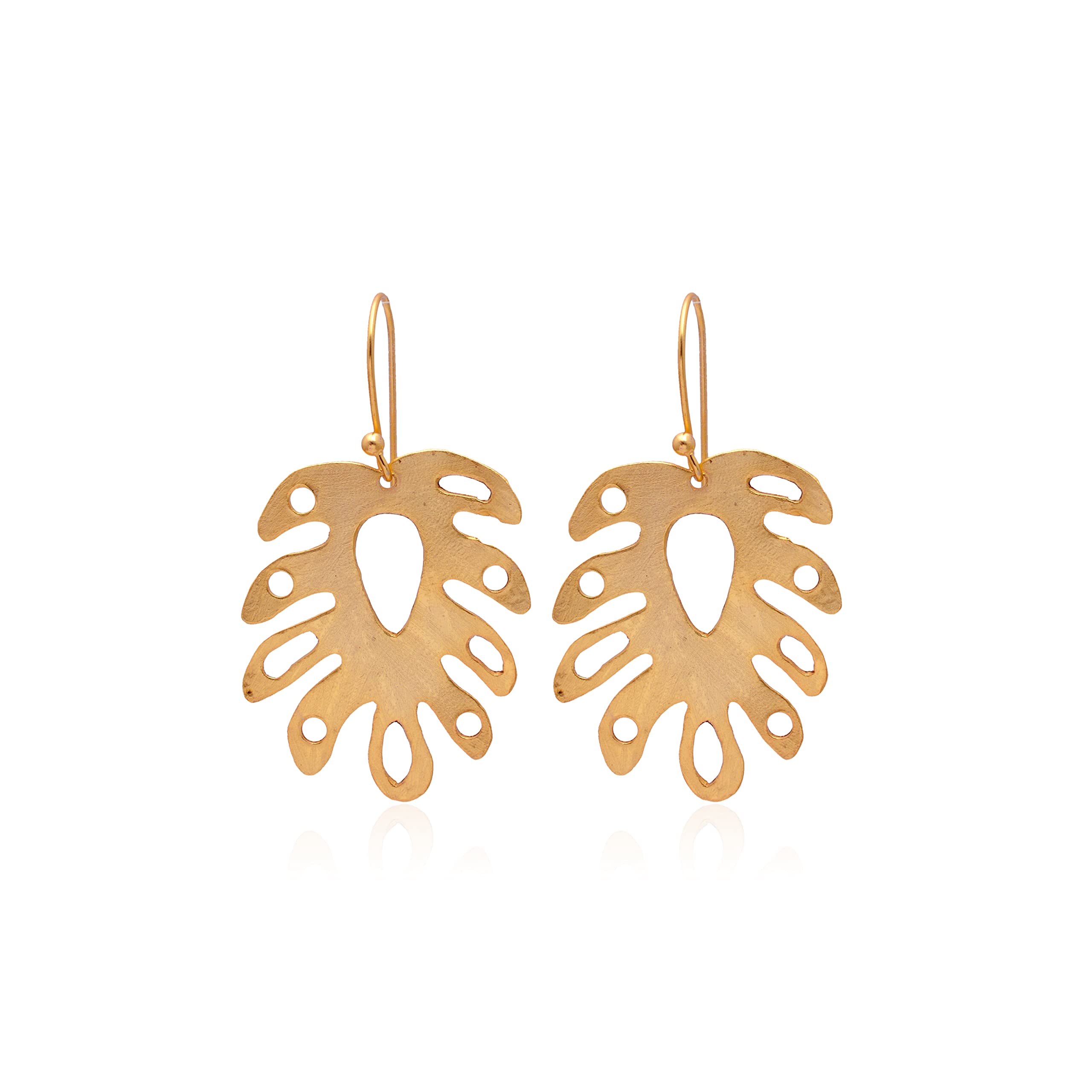 18K Yellow Gold Plated Handmade Earrings for Women - Fashion Jewelry Gift for Her - Designer Gold Filled Earrings VE-578 | Perfect for Weddings, Parties & Special Occasions