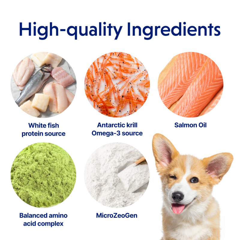 Premium Small Breed Puppy Food with White Fish - High Protein, Grain-Free Dry Dog Food for Toy & Mini Dogs - Perfect for Indoor & Outdoor Feeding