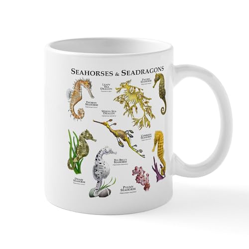 White - Seahorses & Seadragons Mug