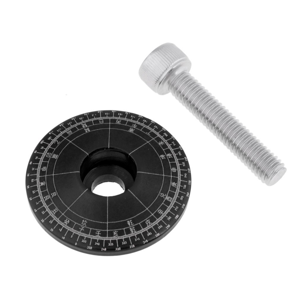 Premium Aluminum Alloy Mountain Bike Stem Top Cap Cover - 28.6mm Black Headset Screws for Road & MTB Cycling | Durable Upgrade for Trail Riding & Commuting