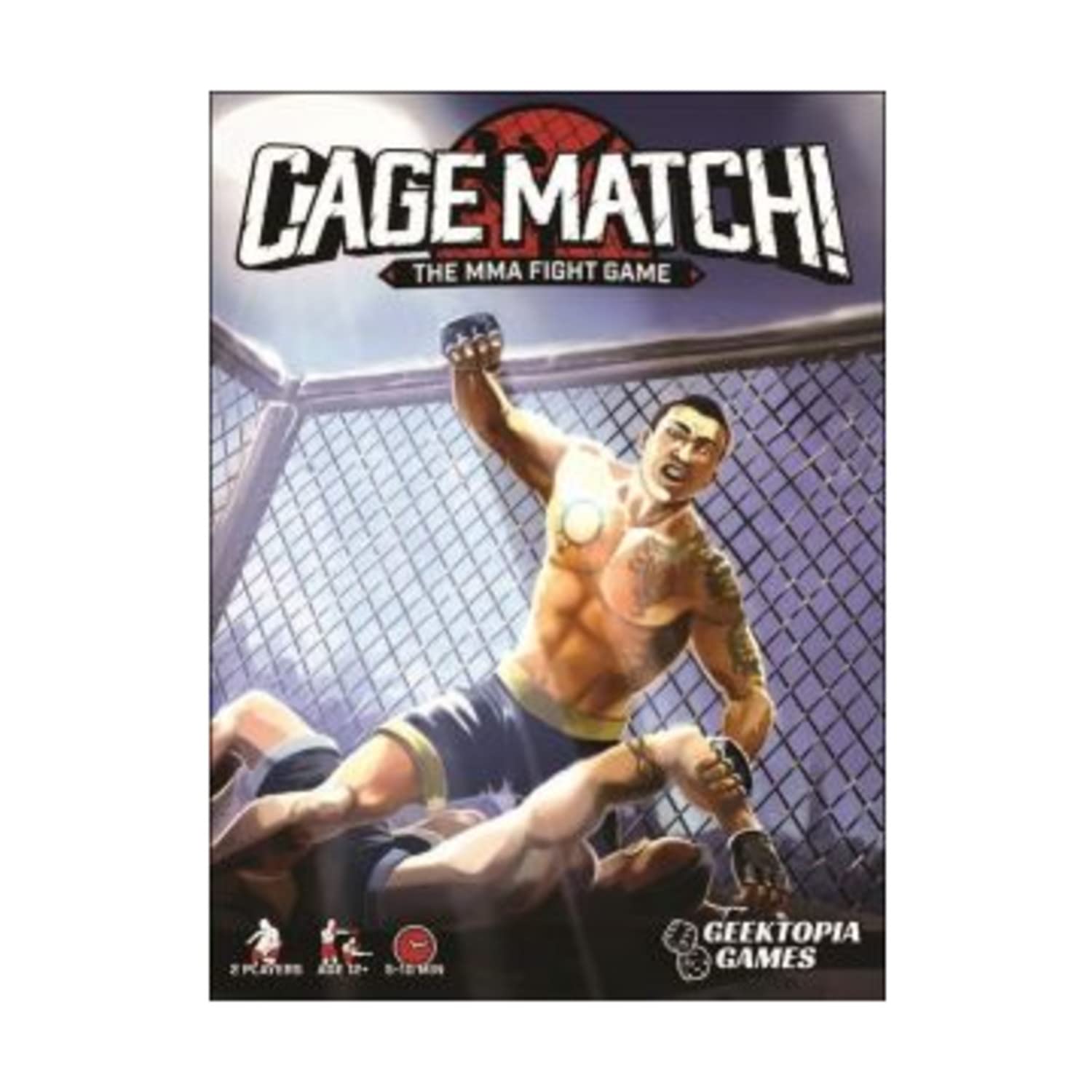 Cage Match! MMA Fight Strategy Board Game - Ultimate Combat Simulation for Game Nights & MMA Fans