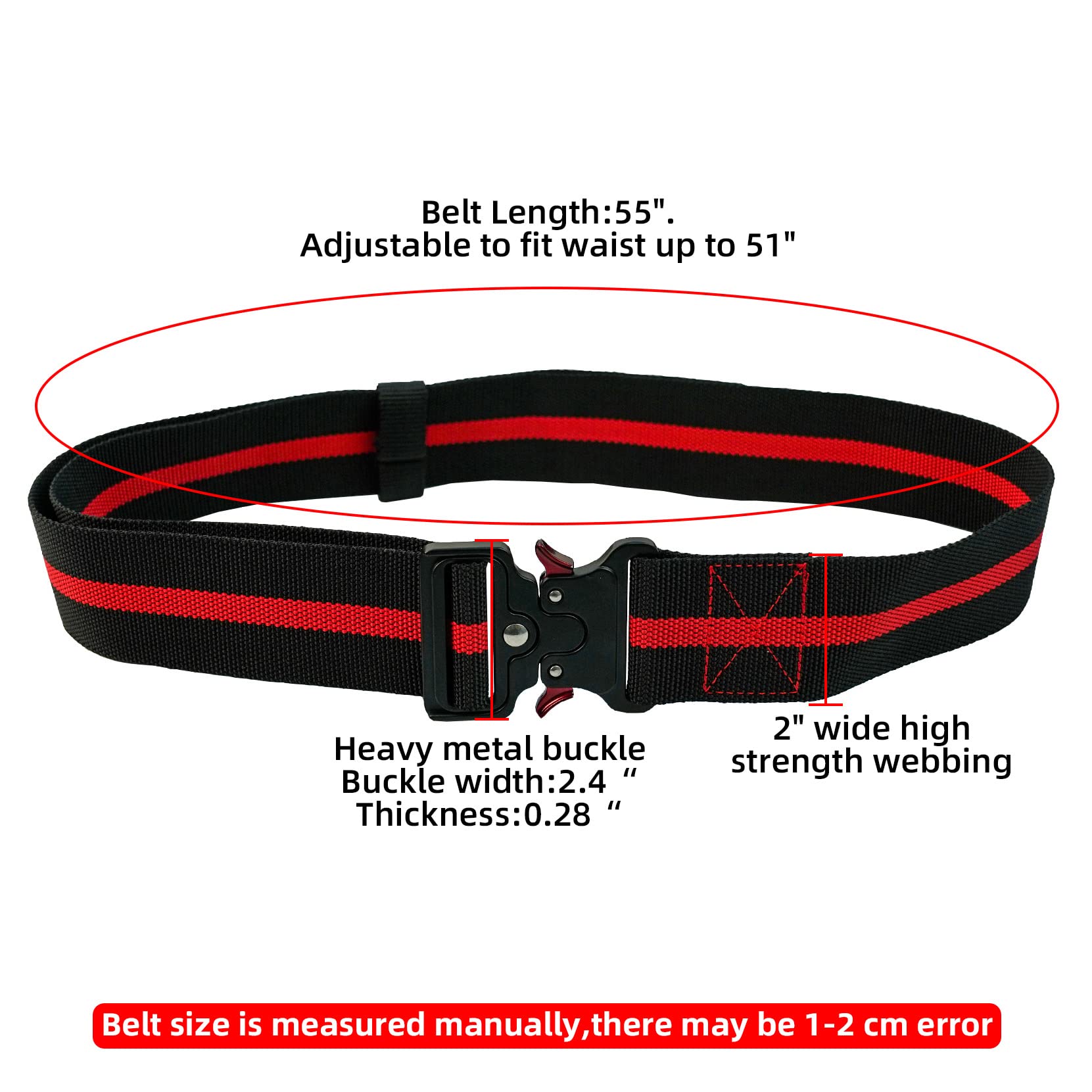 Durable 10-Pocket Carpenter Pouch Tool Belt with Hammer Loop & Quick Release Buckle - Heavy Duty Work Belt for Construction, Woodworking & DIY Projects