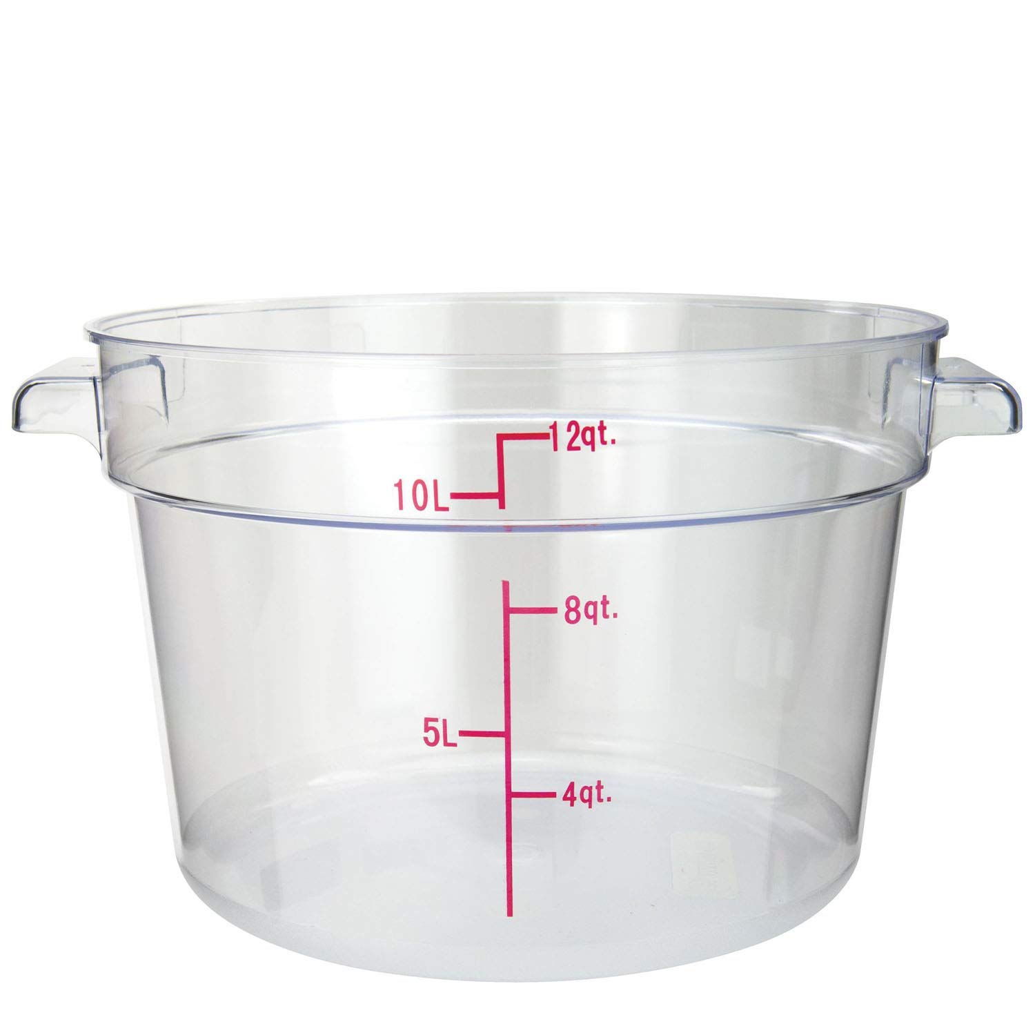 Tiger Chef 12 Quart Commercial Grade Clear Polycarbonate Food Storage Containers with Lids - BPA-Free Restaurant & Home Kitchen Organization for Bulk Food, Meal Prep & Leftovers