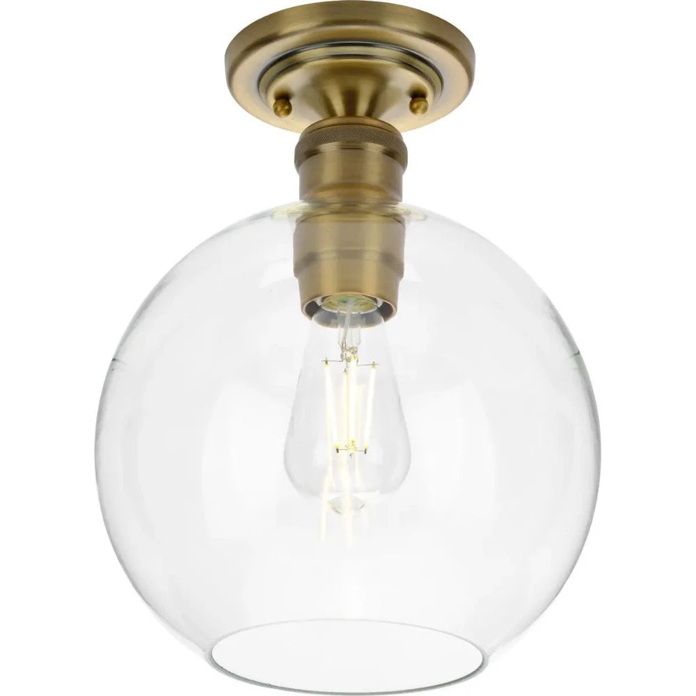 Draper Semi Flush Mount Ceiling Light Fixture - Modern LED Lighting for Bedroom, Kitchen, Hallway & Living Room - Energy Efficient Indoor Home Decor