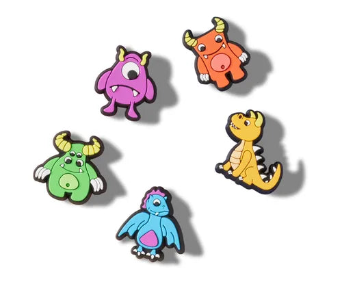 Spooky Scary Fairytale Jibbitz™ Charms 5-Pack for Crocs - Halloween Shoe Decorations for Kids & Adults