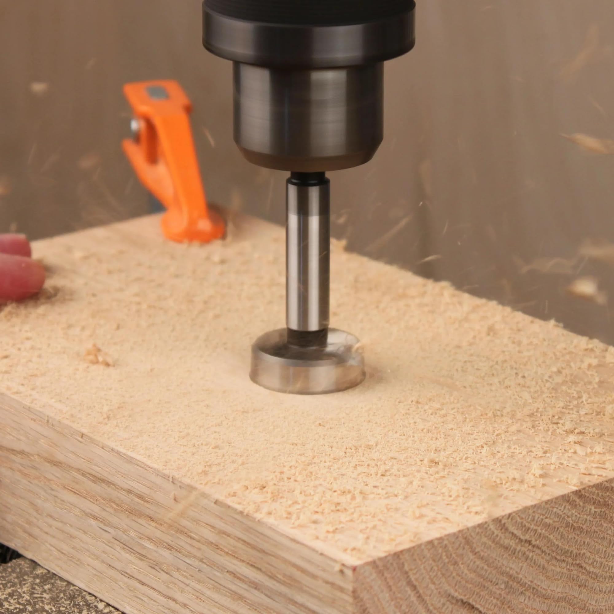 1 Inch Forstner Drill Bit with Hex Shank - Premium Woodworking Drill Bit for Clean, Precise Holes - Perfect for Cabinetry, Furniture Making & DIY Wood Projects