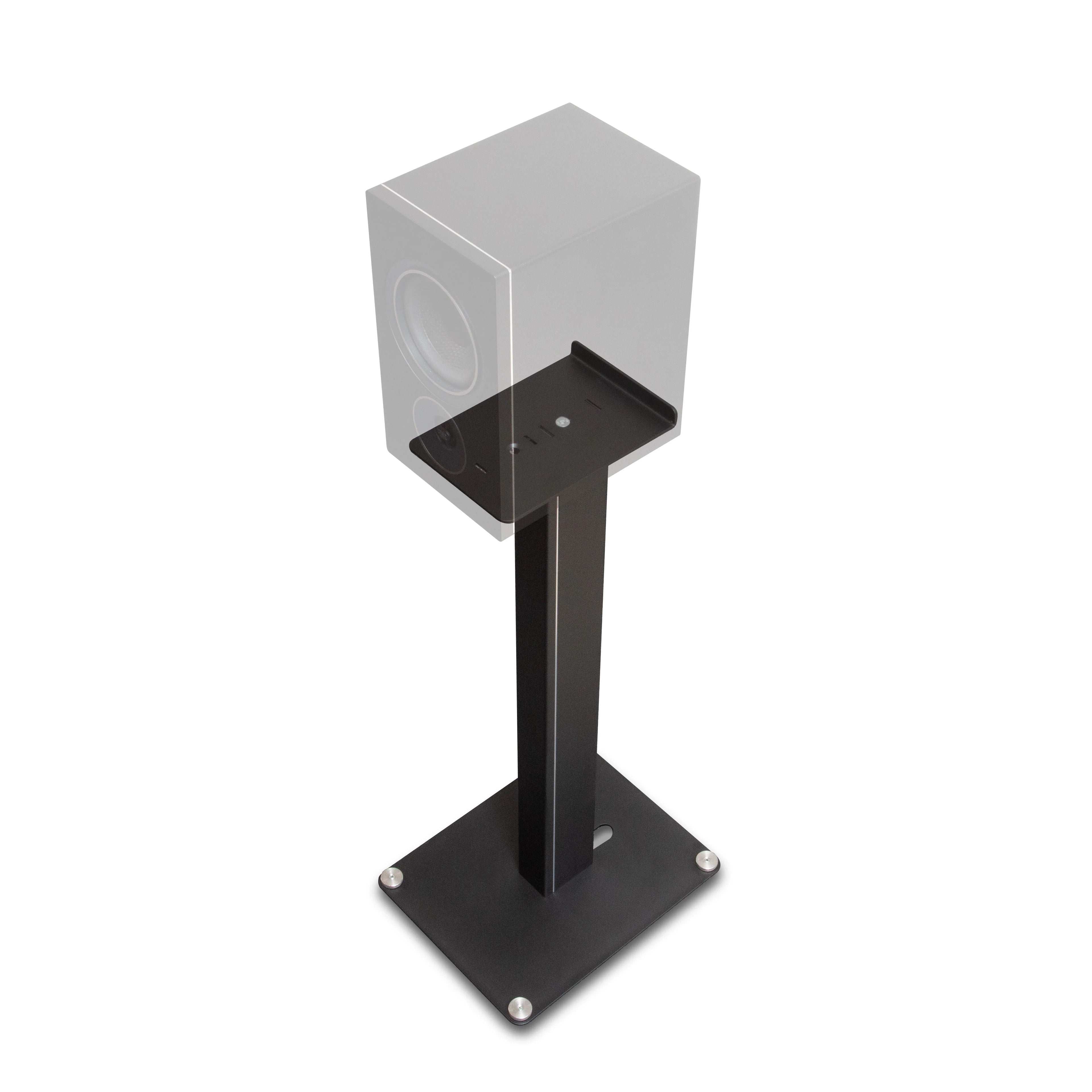 Alpha iQ Floor Stands (Pair) - Premium Speaker Stands for Home Theater & Studio - Perfect for Bookshelf Speakers & Audio Equipment