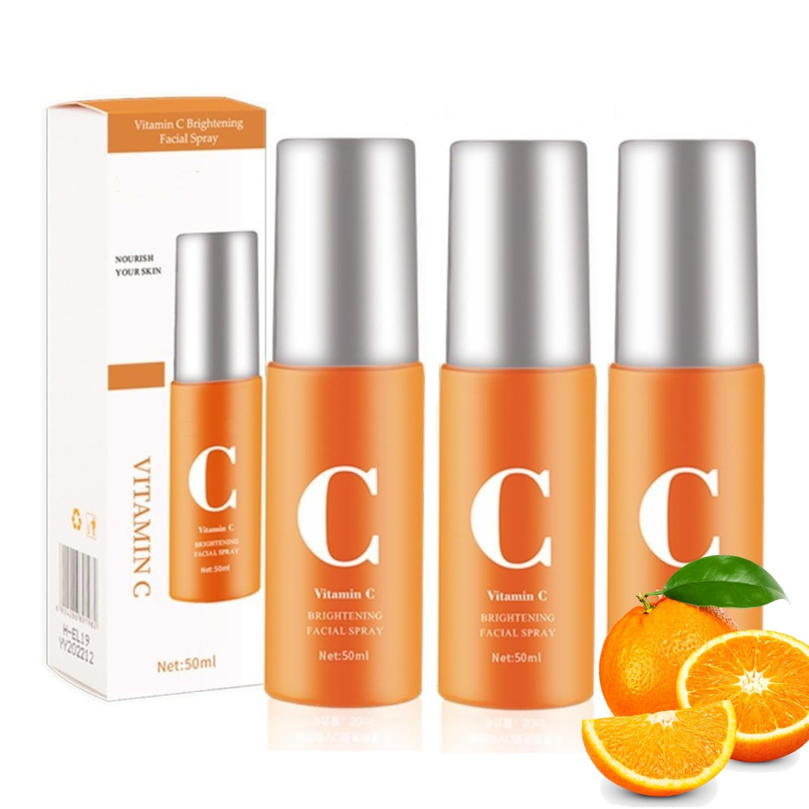 Organic Vitamin C Facial Spray - Anti-Aging Face Serum with Hydrating & Firming Benefits | VC Moisturizing Spray for All Skin Types | Day & Night Skincare Routine | Perfect for Travel, Gym & On-The-Go Refreshment