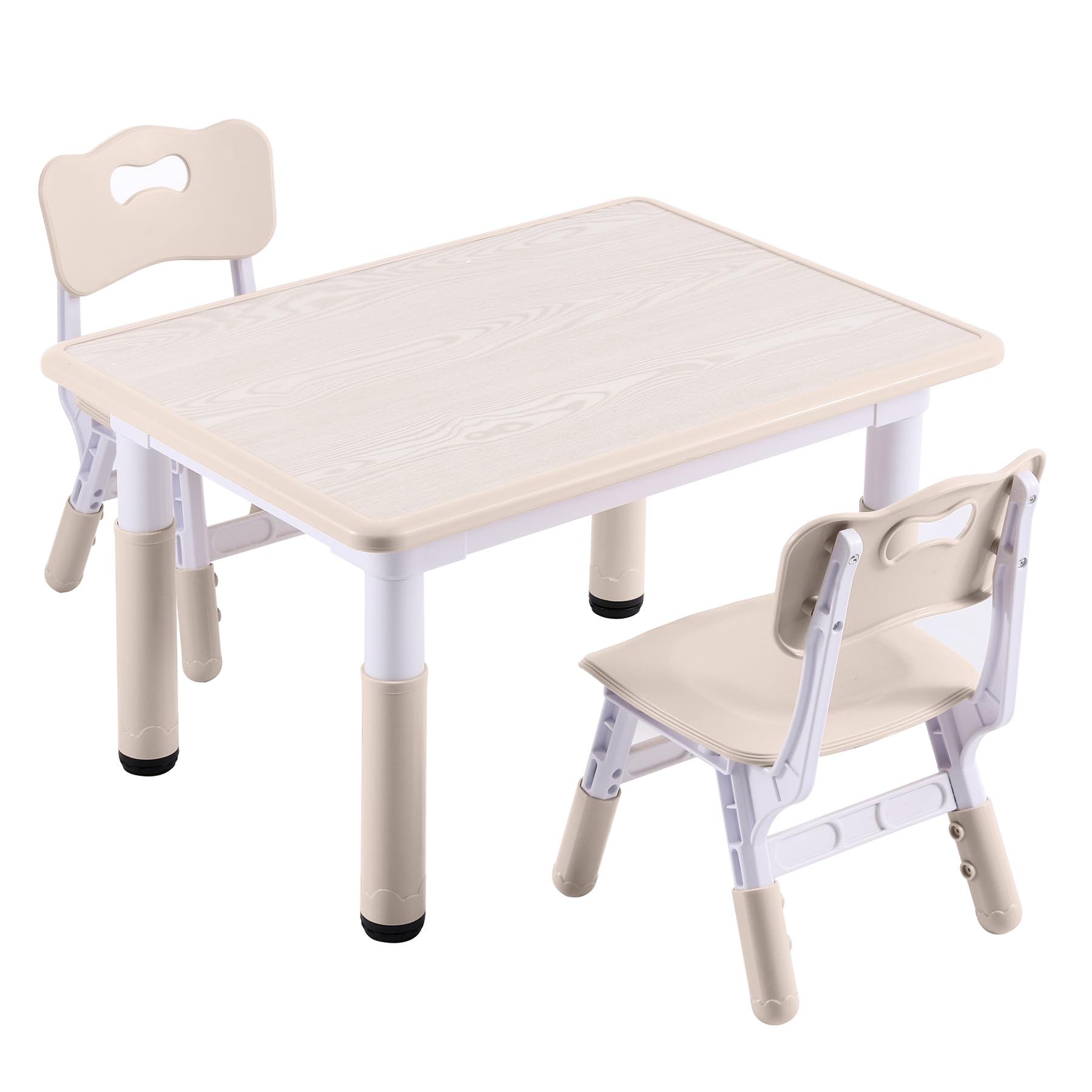 Adjustable Kids Table and 2 Chairs Set - 31.5