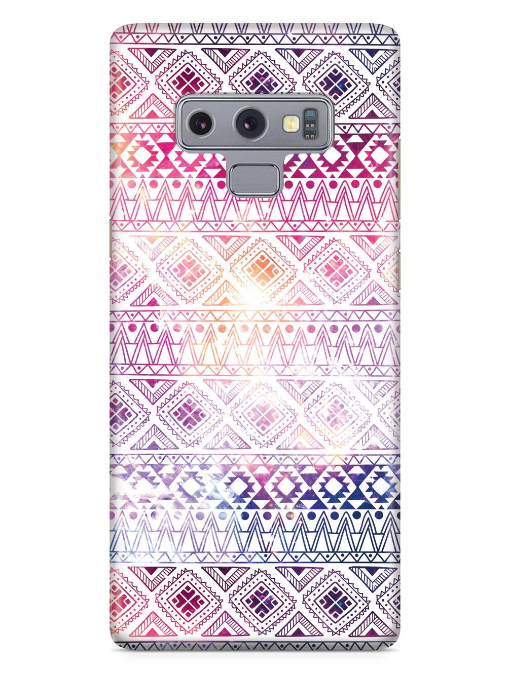 **Inspired Cases - Galaxy Note 9 Phone Case with 3D Textured Design - Protective Cover for Samsung Galaxy Note 9 - Aztec Pattern in White - Perfect for Daily Use, Travel & Work**