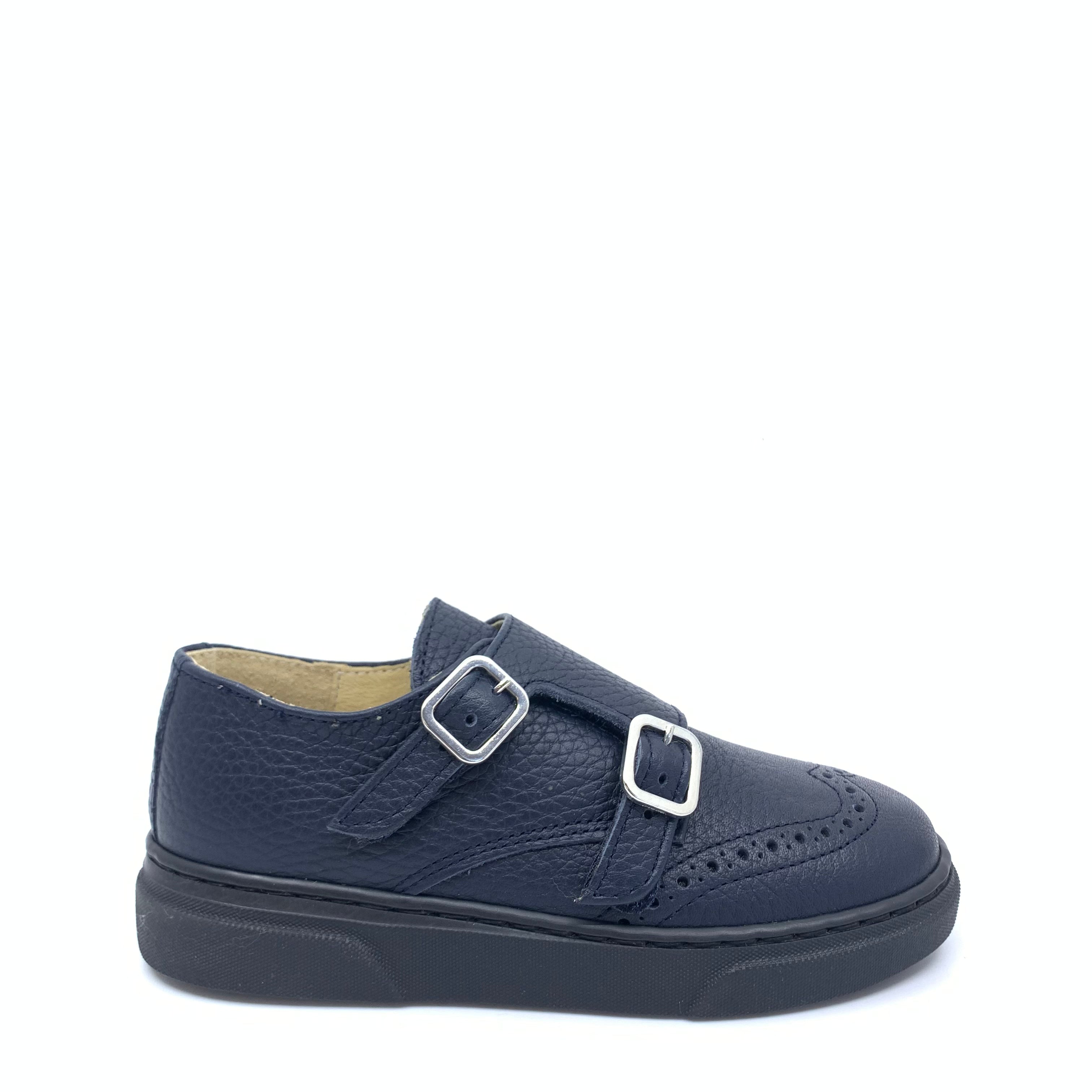 Blublonc Navy Wingtip Dress Sneakers for Men - Comfortable & Stylish Business Casual Shoes for Work, Office & Formal Events