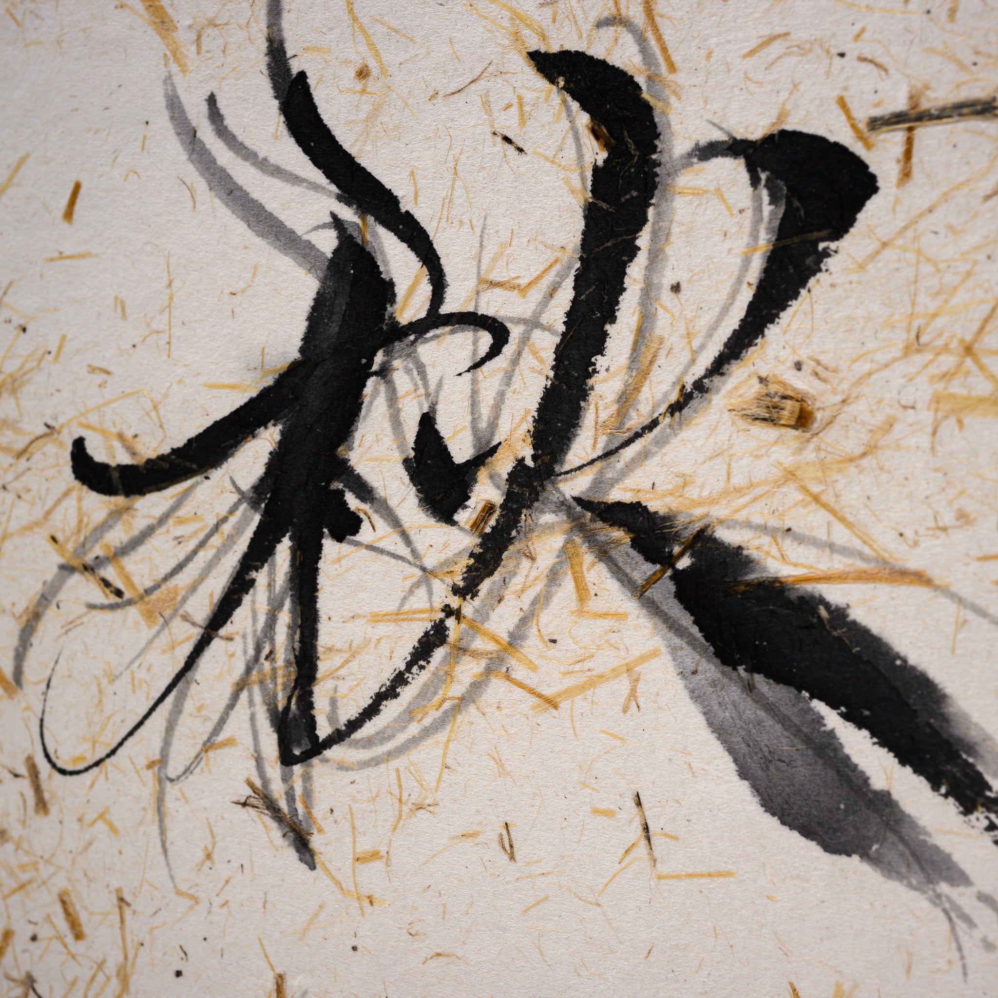 Youna Matsushita Japanese Calligraphy Art - Autumn Theme Handmade Scroll Painting | Traditional Asian Wall Decor for Home, Office & Zen Meditation Spaces
