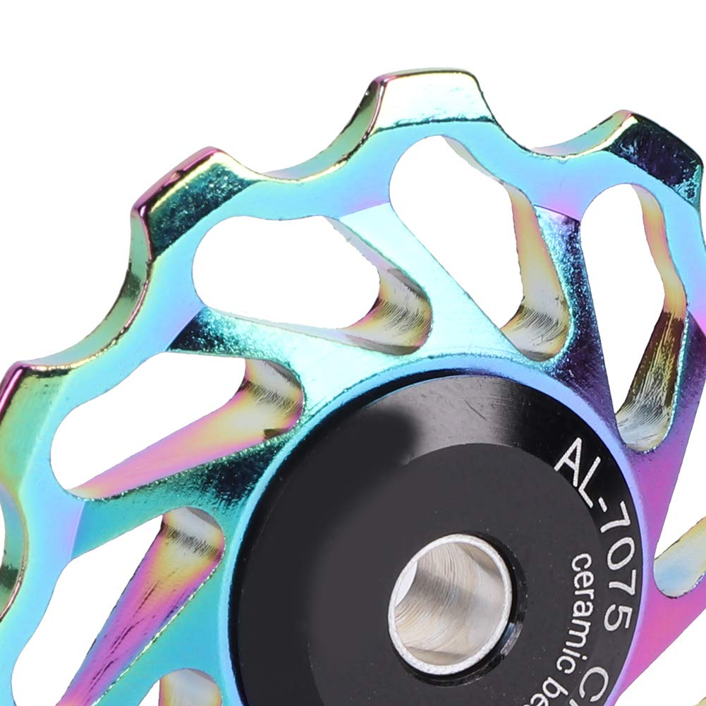 11T Sealed Bearing Bike Rear Derailleur Pulley - Ceramic Mountain Bike Transmission Wheel for Smooth Shifting | Durable Cycling Accessory for MTB, Road & Commuter Bikes