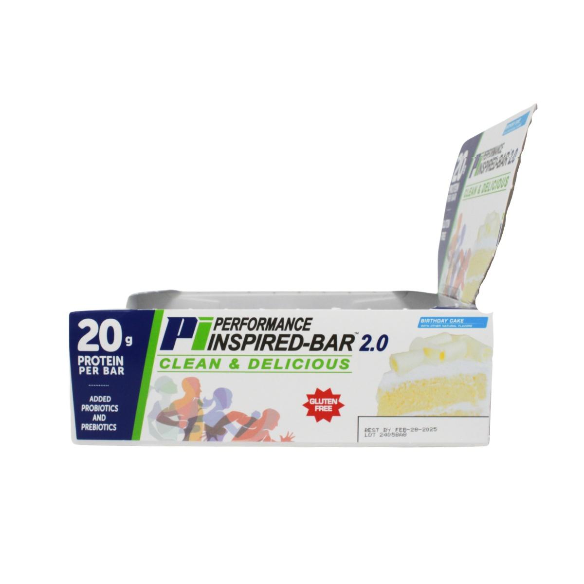 Performance Inspired Nutrition Bar 2.0 - High Protein Snack for Athletes & Fitness Enthusiasts - Perfect for Pre/Post Workout, On-the-Go Energy & Muscle Recovery