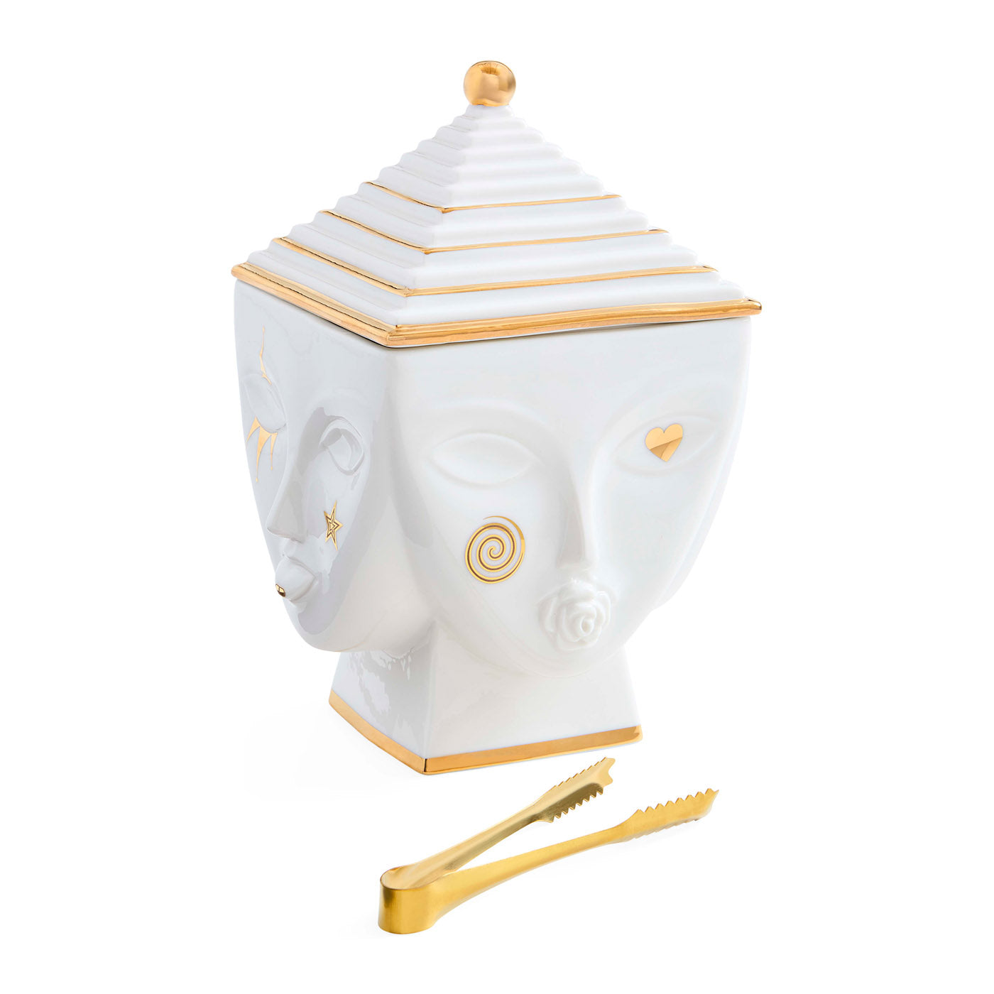 Elegant Masquerade Ice Bucket - Stainless Steel Champagne Wine Cooler for Parties, Weddings & Events - Perfect for Cocktails, Celebrations & Home Bar Decor