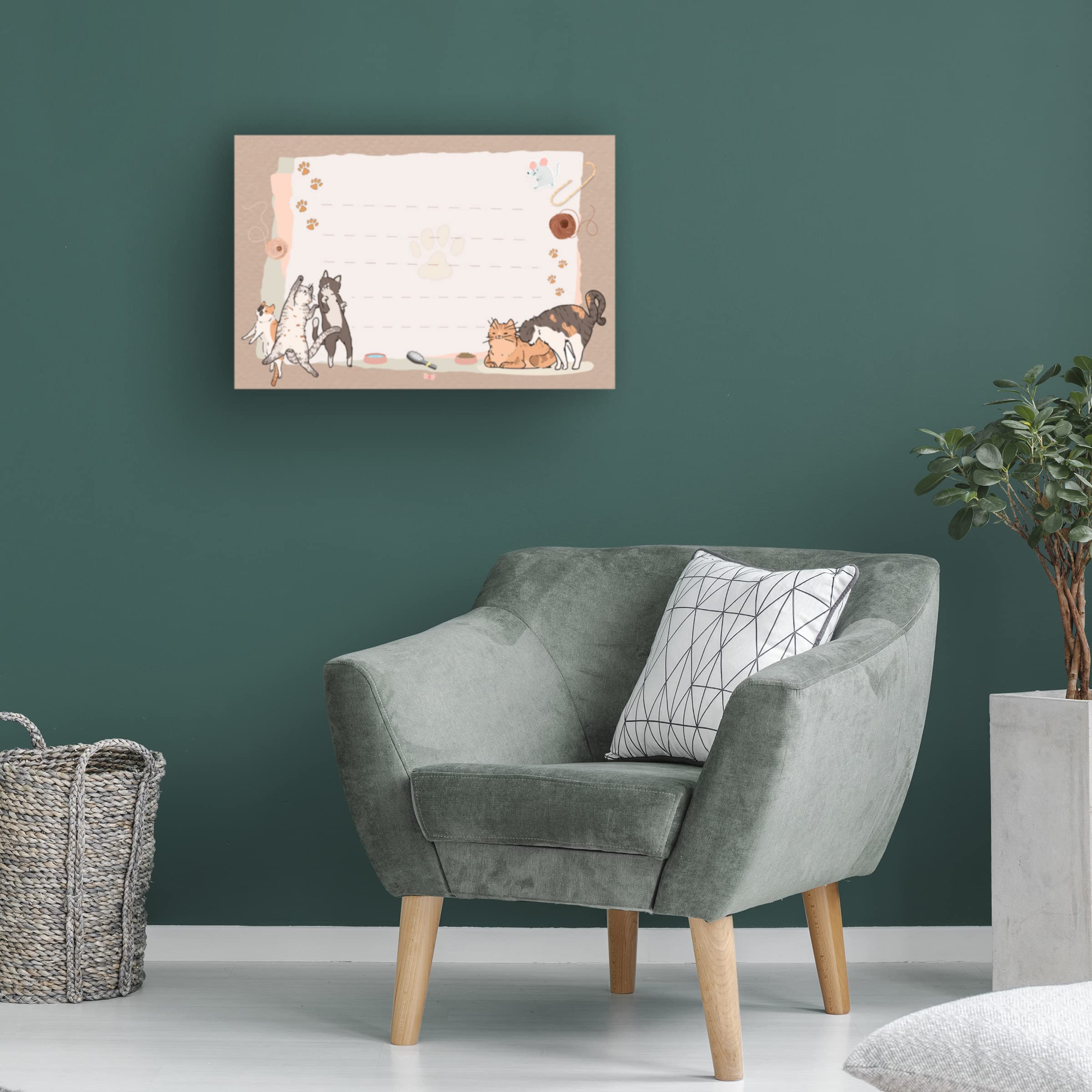 Trademark Fine Art 'Playtime' Canvas Wall Art by The Font Diva - Perfect for Nursery, Kids Room & Playroom Decor