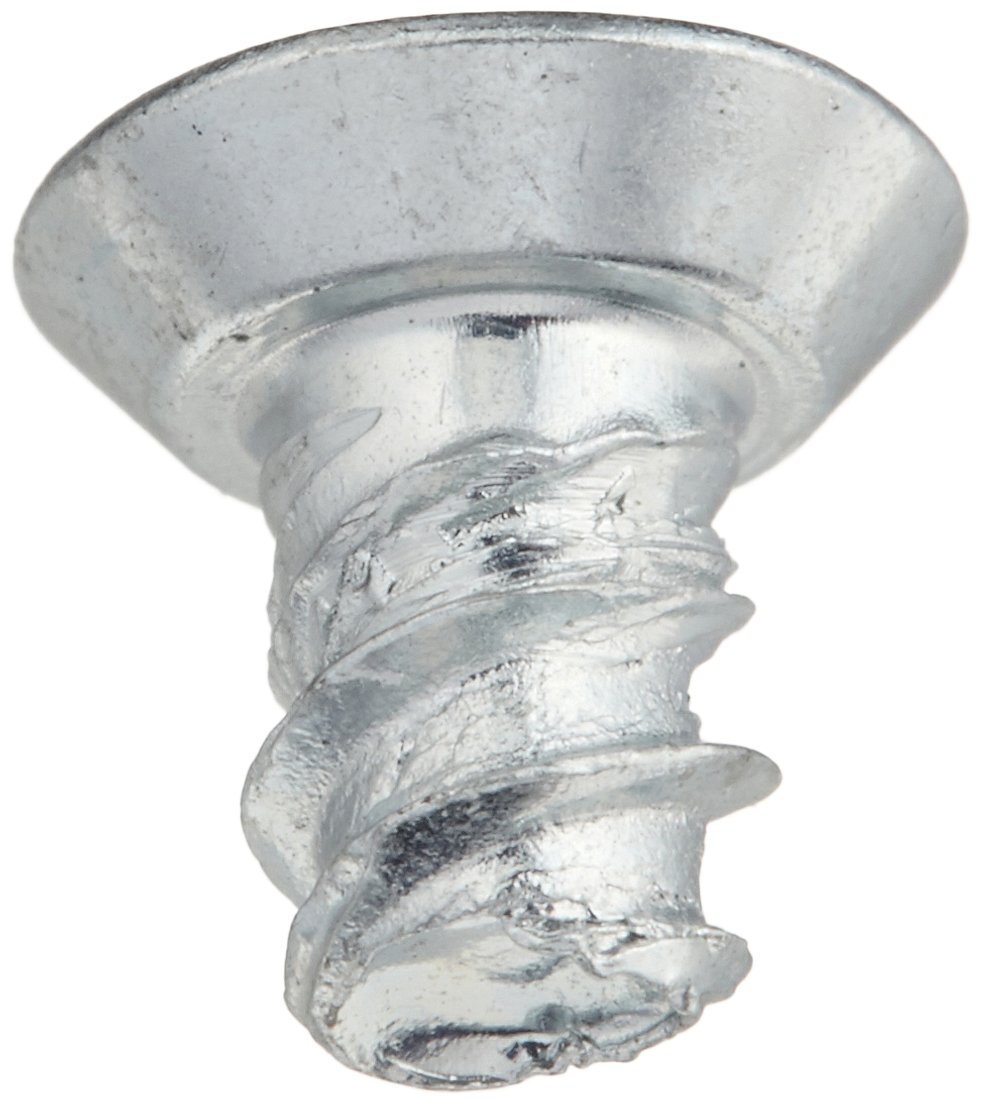 Small Parts 0604LTU Steel Thread Rolling Screw for Plastic, Zinc Plated, 82° Flat Head, Star Drive, #6-19 Thread, 1/4