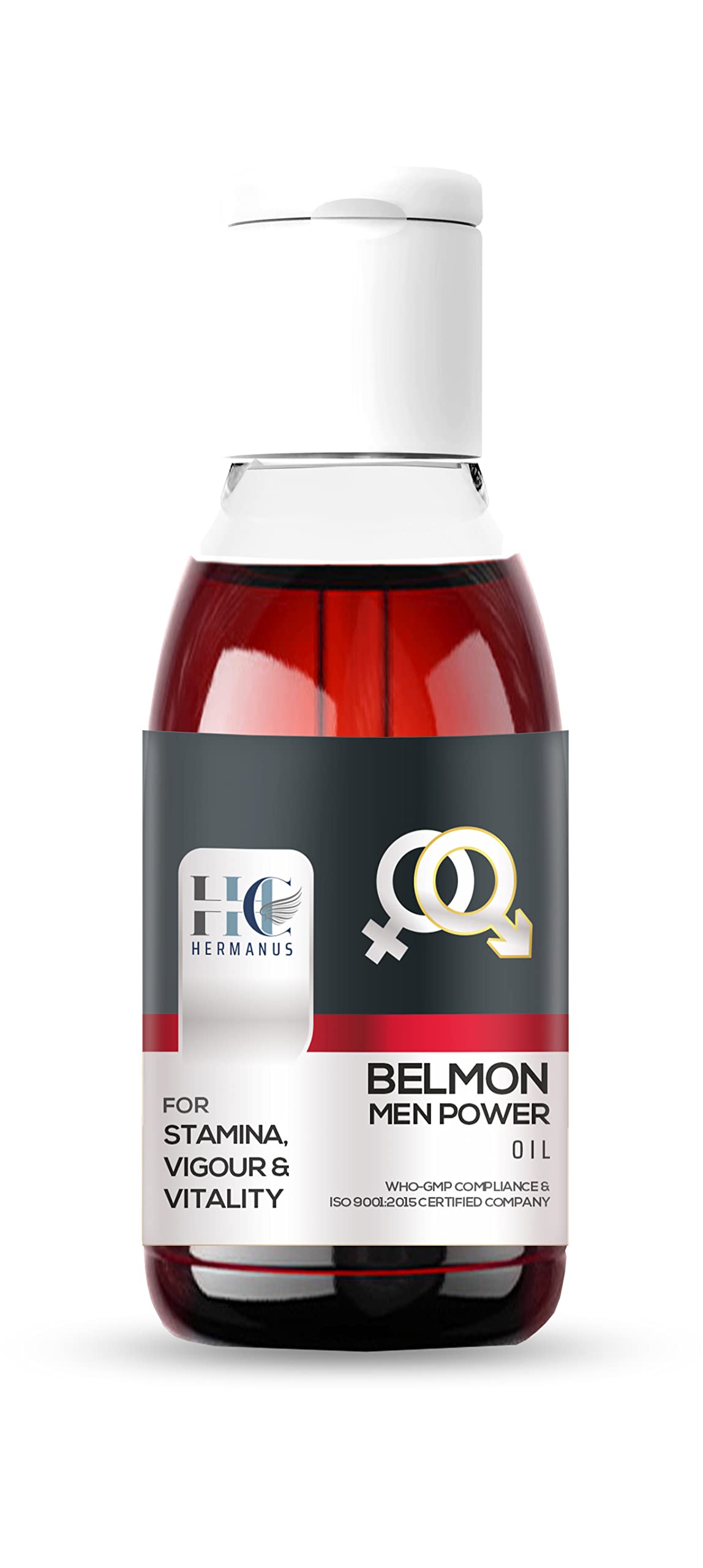 Hermanus Health Care Belmon Men Power Oil - 25ml Natural Herbal Supplement for Men's Vitality & Performance - Boost Energy, Stamina & Confidence - Perfect for Gym, Workouts & Intimate Moments