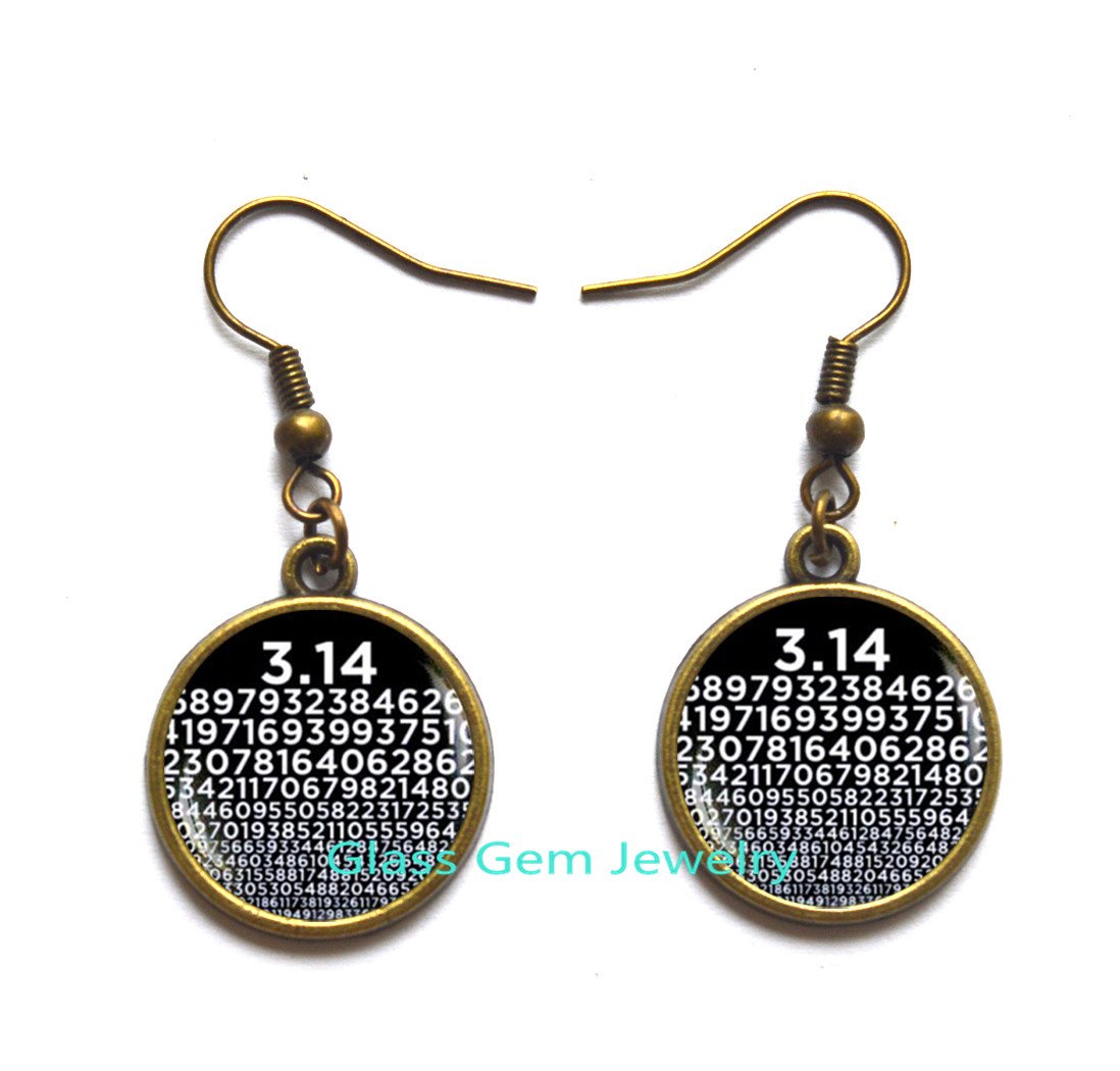 Pi Earrings - Mathematical Pi Number Stud Earrings for Math Lovers | Science Jewelry Gift for Teachers & Students | Perfect for Pi Day Celebrations & STEM Events