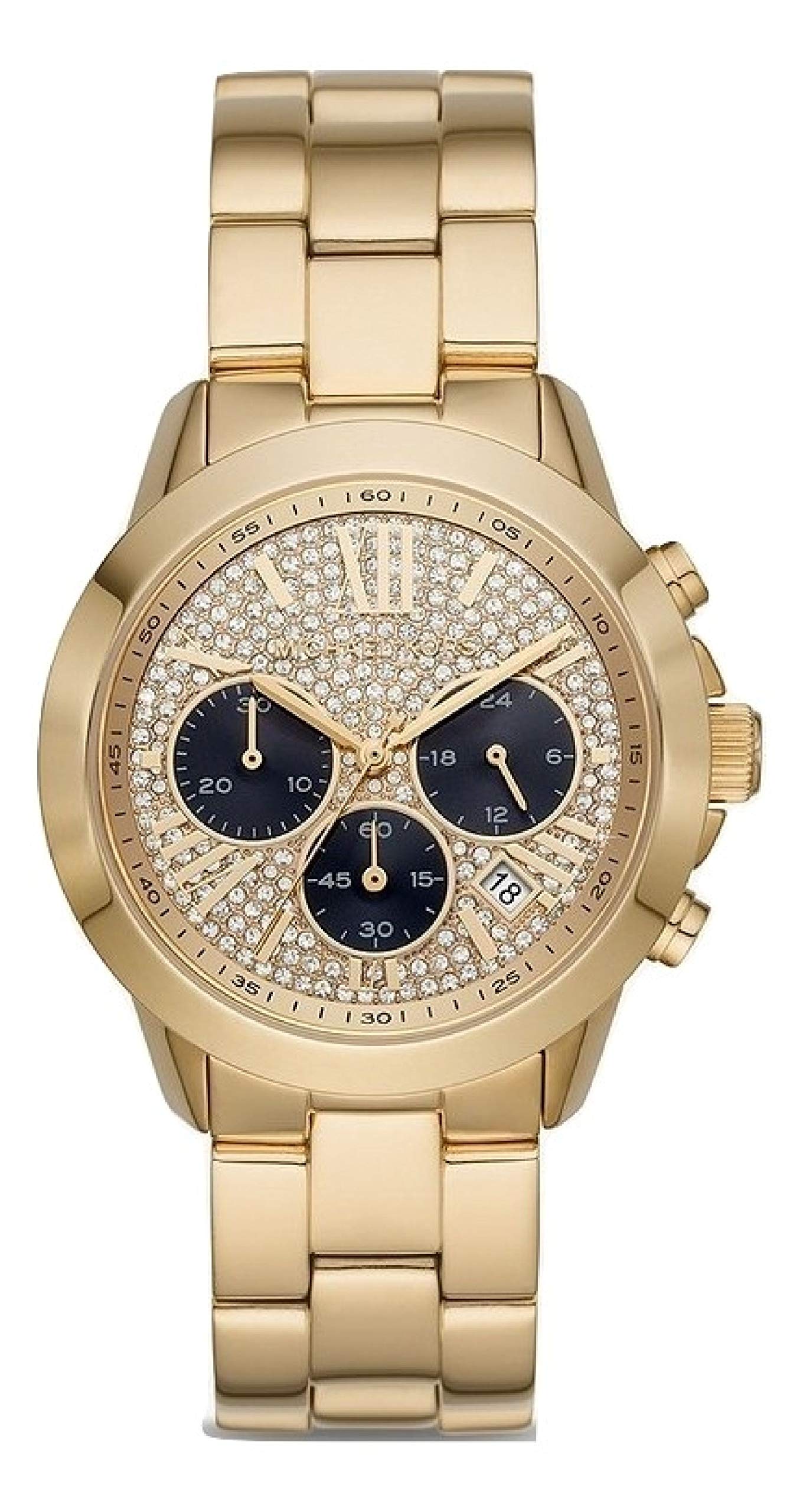 Michael Kors Bradshaw Chronograph Watch for Women - Gold-Tone Stainless Steel MK6569 | Luxury Fashion Timepiece for Everyday Wear, Office & Special Occasions