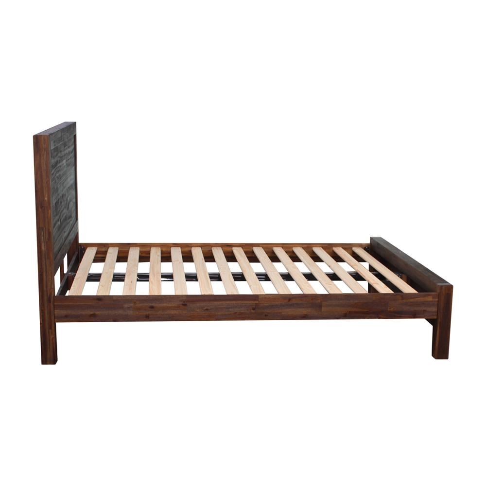 4-Piece Solid Acacia Wood Veneer Bedroom Set - King Size Bed, Nightstand & Dresser in Rich Chocolate Finish | Perfect for Master Bedrooms, Guest Rooms & Modern Home Decor