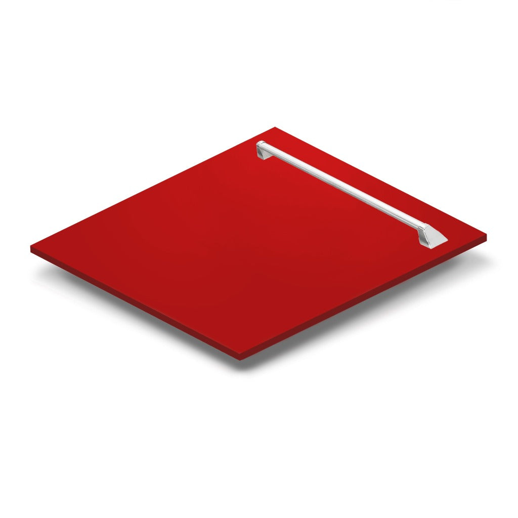 ZLINE 24 Inch Tallac Series 3rd Rack Tall Tub Dishwasher - Red Matte Finish with Stainless Steel Tub, 51dBA Quiet Operation (DWV RM 24) - Perfect for Modern Kitchens and Open-Concept Living Spaces