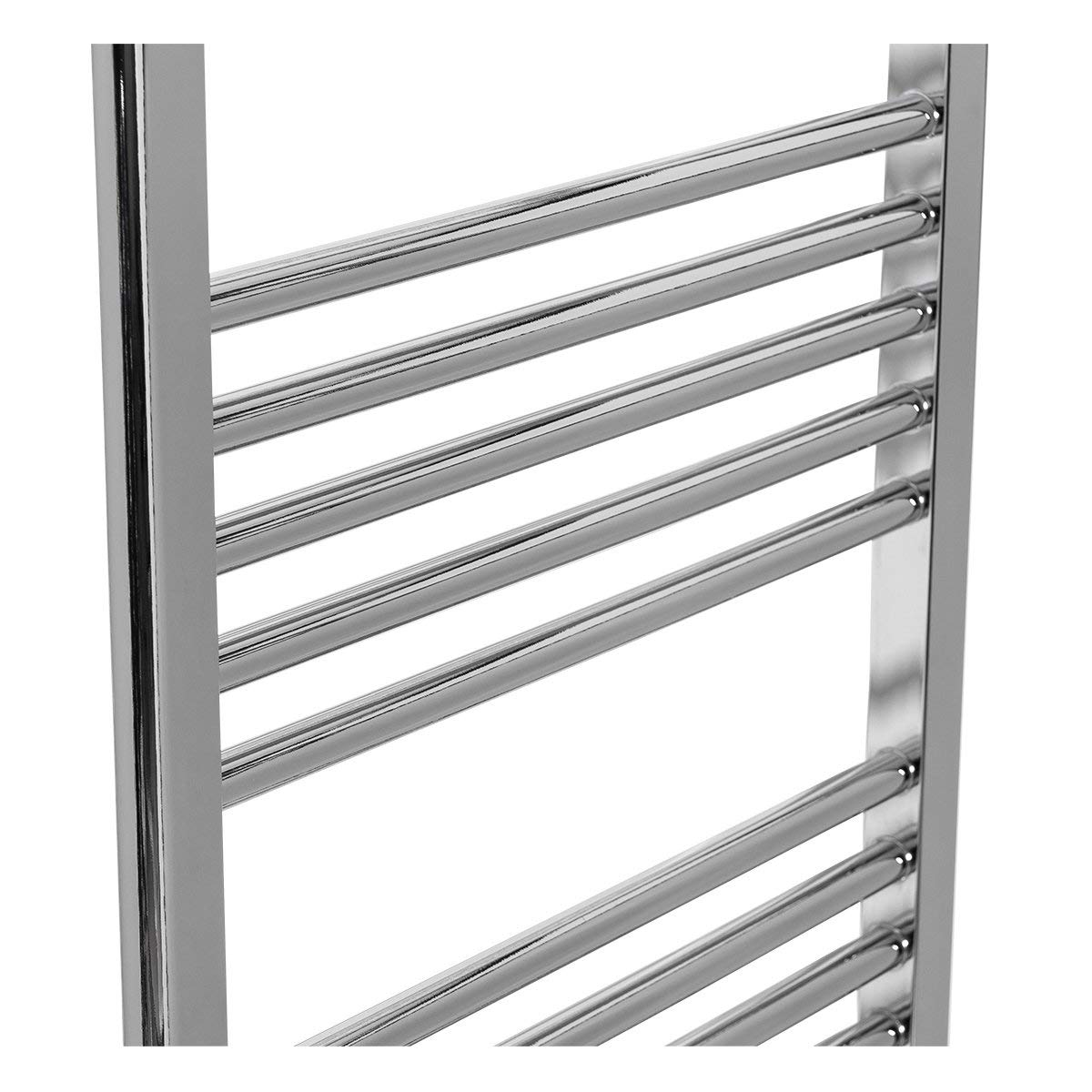 Warmehaus Electric Heated Towel Rail Warmer Radiator - Chrome Finish - 1100x500mm Manual 250W - Perfect for Bathroom, Spa & Luxury Home Heating