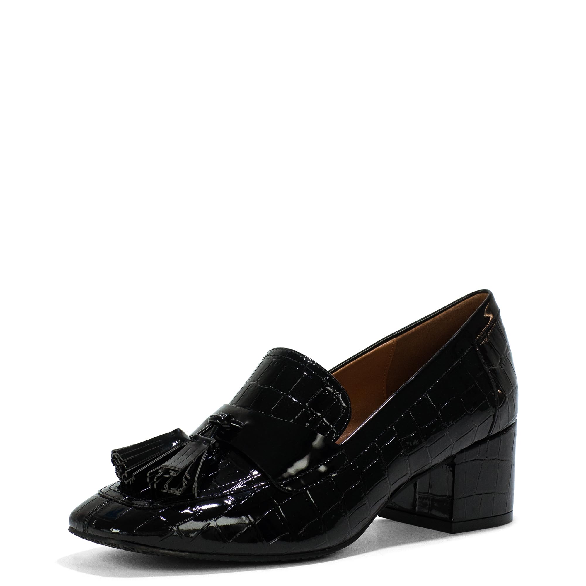 Donald Pliner Women's Kressida Dress Loafers - Comfortable 2 Inch Block Heel Slip-On Shoes for Women | Perfect for Office, Business Casual & Everyday Wear
