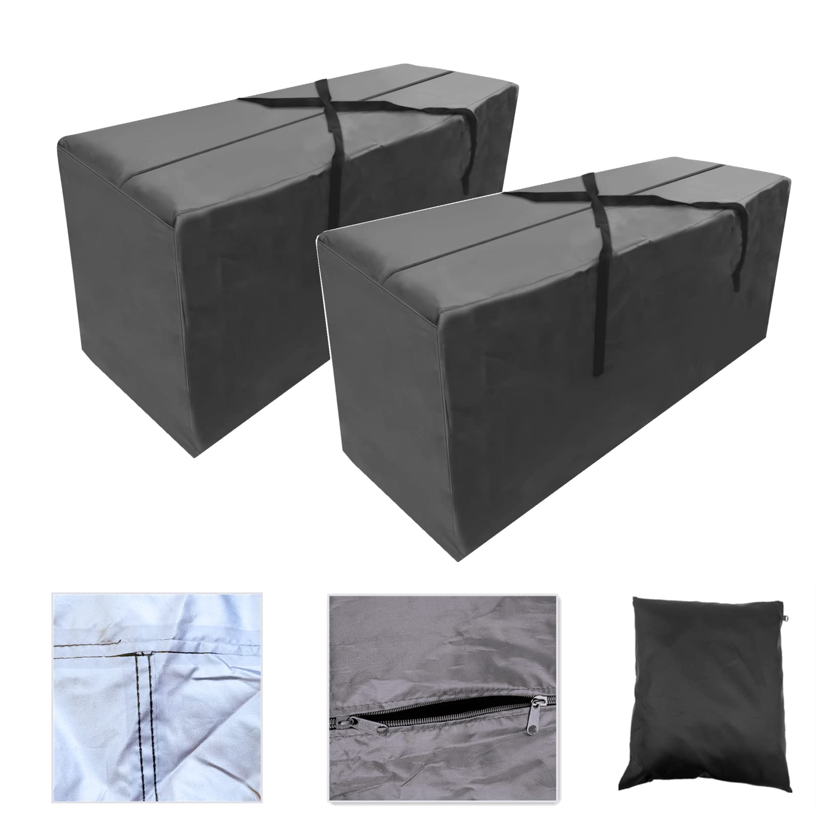 2 Pack Waterproof Outdoor Cushion Storage Bags 48