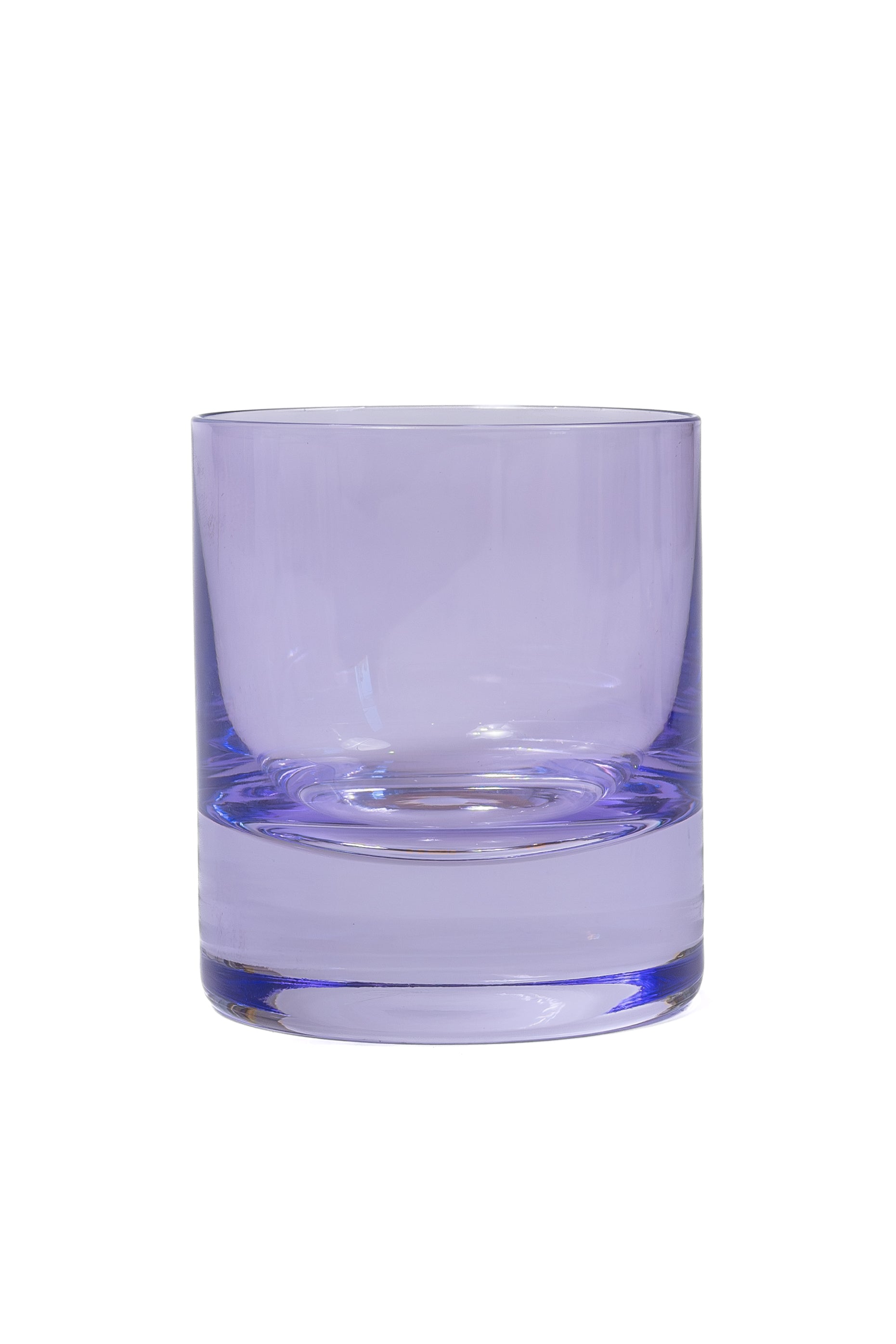Estelle Colored Rocks Glass Set of 6 - Elegant Lavender Tumbler Glasses for Cocktails, Whiskey & Iced Drinks - Perfect for Home Bar, Parties & Gift Giving