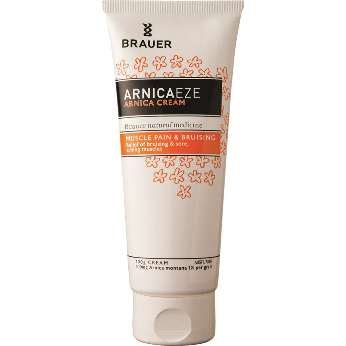 Brauer ArnicaEze Arnica Cream 100g - Natural Pain Relief for Muscle & Joint Discomfort - Perfect for Post-Workout Recovery & Arthritis Relief