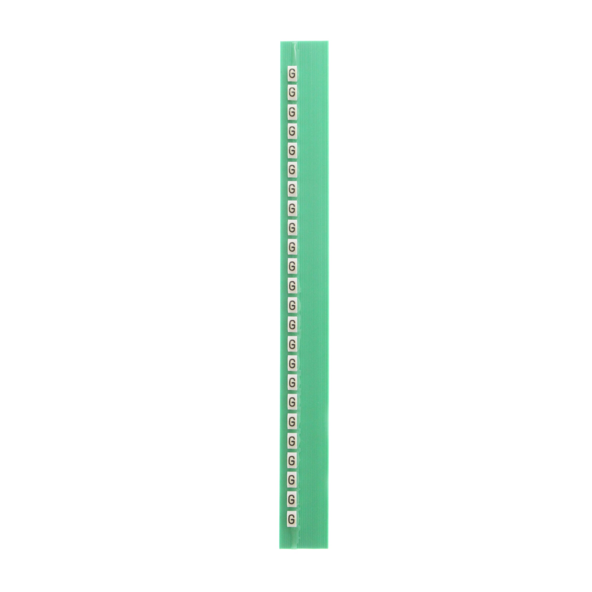 GRAFOPLAST 117MGGBW 3M Transparent Alphanumeric Labeling System - 24 Count Strips (25 Pack) for Industrial Equipment, Electrical Panels & Warehouse Organization