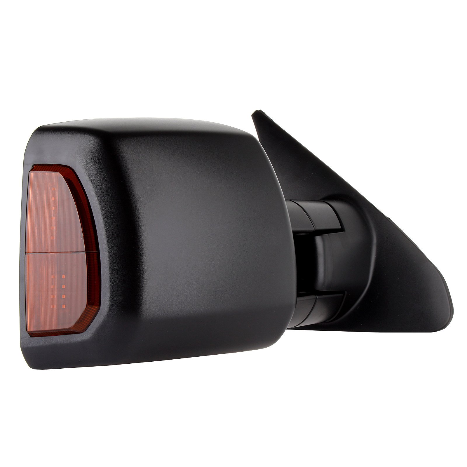 CCiyu Black Power-Adjusted Heated Towing Mirrors with Turn Signal & Manual Folding - Compatible with 2007-2017 Toyota Tundra (LH Left & RH Right) - Perfect for Enhanced Visibility & Safe Towing