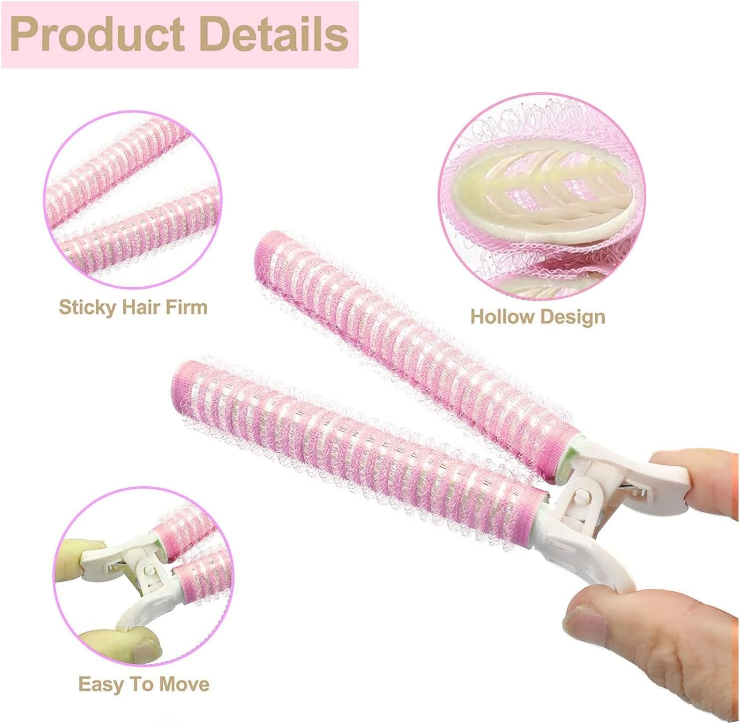 NYAMAH SALES Hair Root Clip - Fluffy Hair Curler Clips for Volume & Styling (2-Pack, Multi Color) - Plastic Self-Grip Root Volumizing Tool for Curly, Wavy & Straight Hair - Perfect for Salon, Home Use & Travel Styling