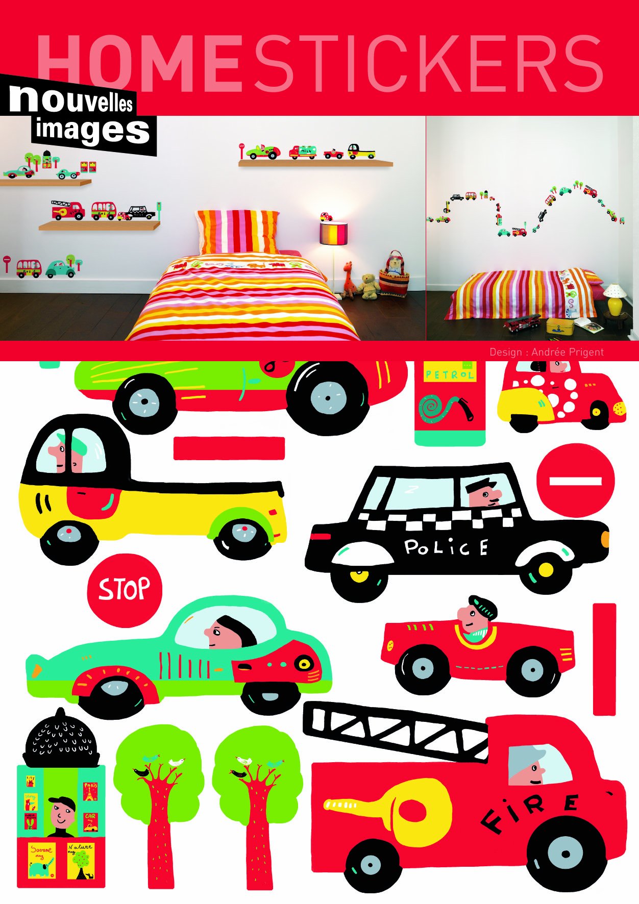 Decorative Car & Truck Wall Stickers for Home - DIY Auto Themed Vinyl Decals for Bedroom, Kids Room & Office Decor