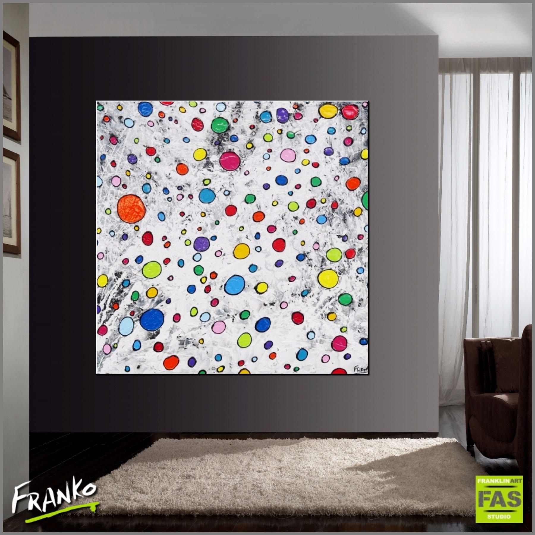 Be Inspired! Abstract Colorful Wall Art Print - Modern Home Decor for Living Room, Bedroom & Office