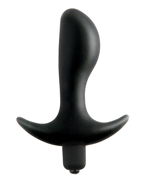 Anal Fantasy Collection - Waterproof Vibrating Silicone Butt Plug (3.5 Inch, Black) for Couples Play & Solo Pleasure