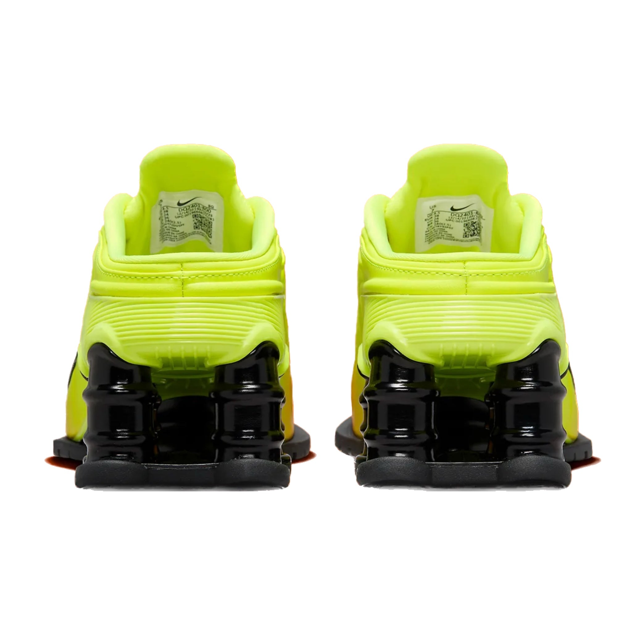 Nike Shox MR4 Mule Slip-On Shoes - Martine Rose Collaboration in Safety Orange, Black & Metallic Silver | Comfortable Casual & Athletic Wear for Men & Women