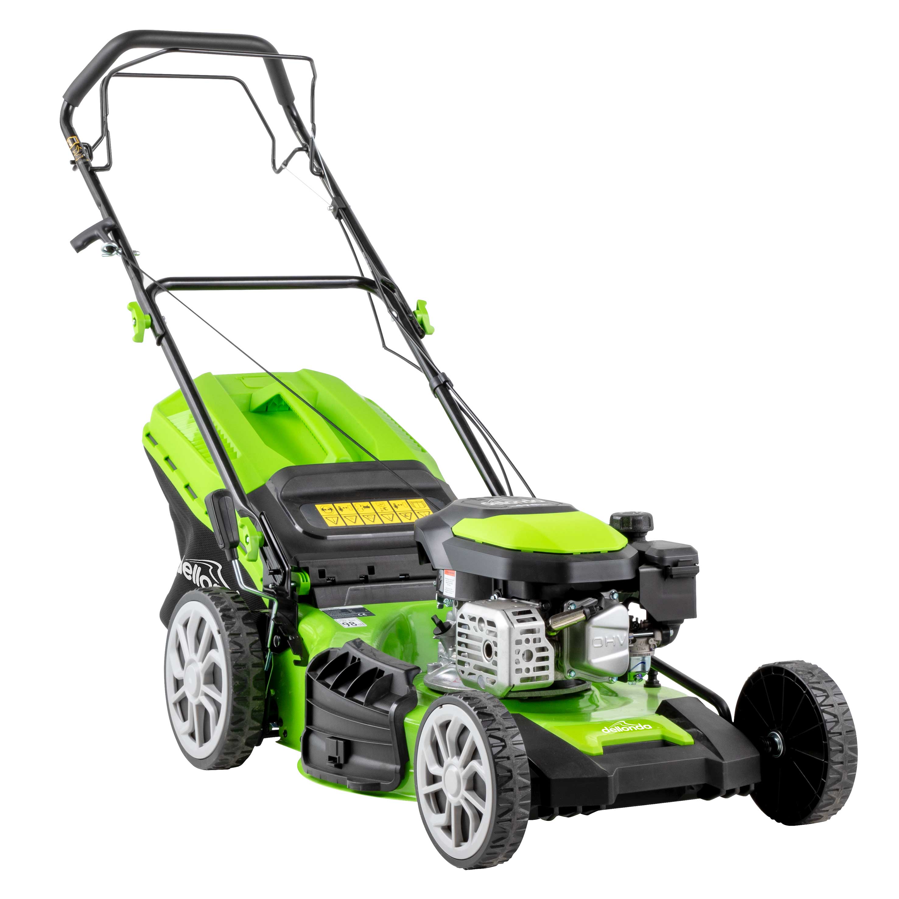 170cc 20-Inch 4-Stroke Self-Propelled Gas Lawn Mower with 51cm Cutting Width - DG102 Model - Perfect for Medium to Large Yards, Residential Lawn Care & Landscaping