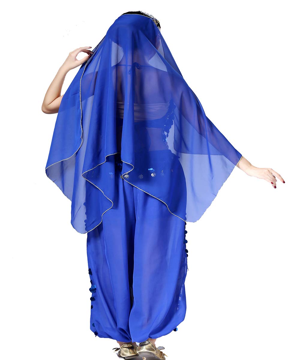 Elegant Mrotrida Women's Belly Dance Scarf - Indian Tribal Chiffon Veil & Gypsy Shawl for Performances, Yoga, and Boho Fashion Accessories
