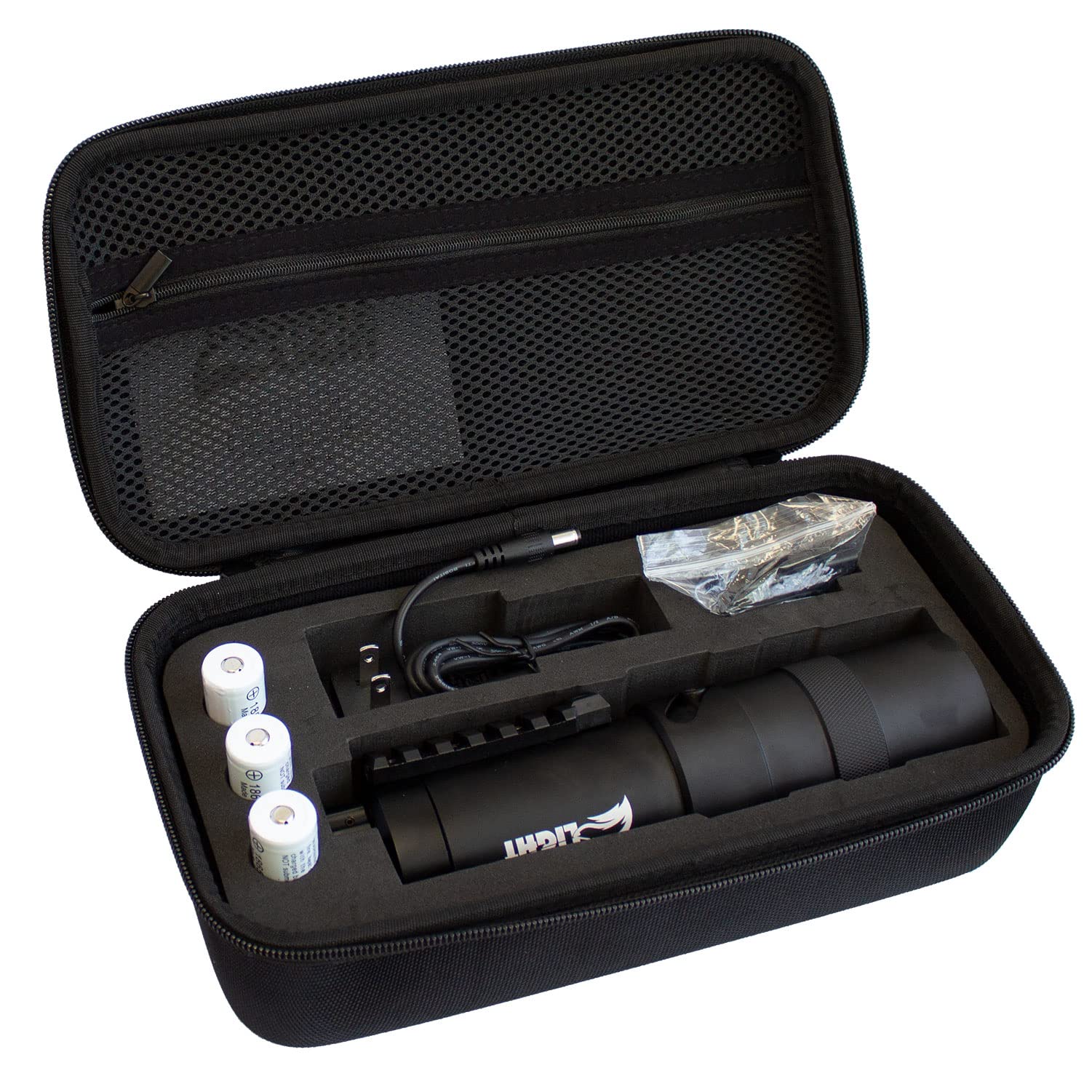 CoyoteLight Rechargeable Hunting Flashlight - Durable, Waterproof & Fogproof with Adjustable Intensity - Includes Case, 1