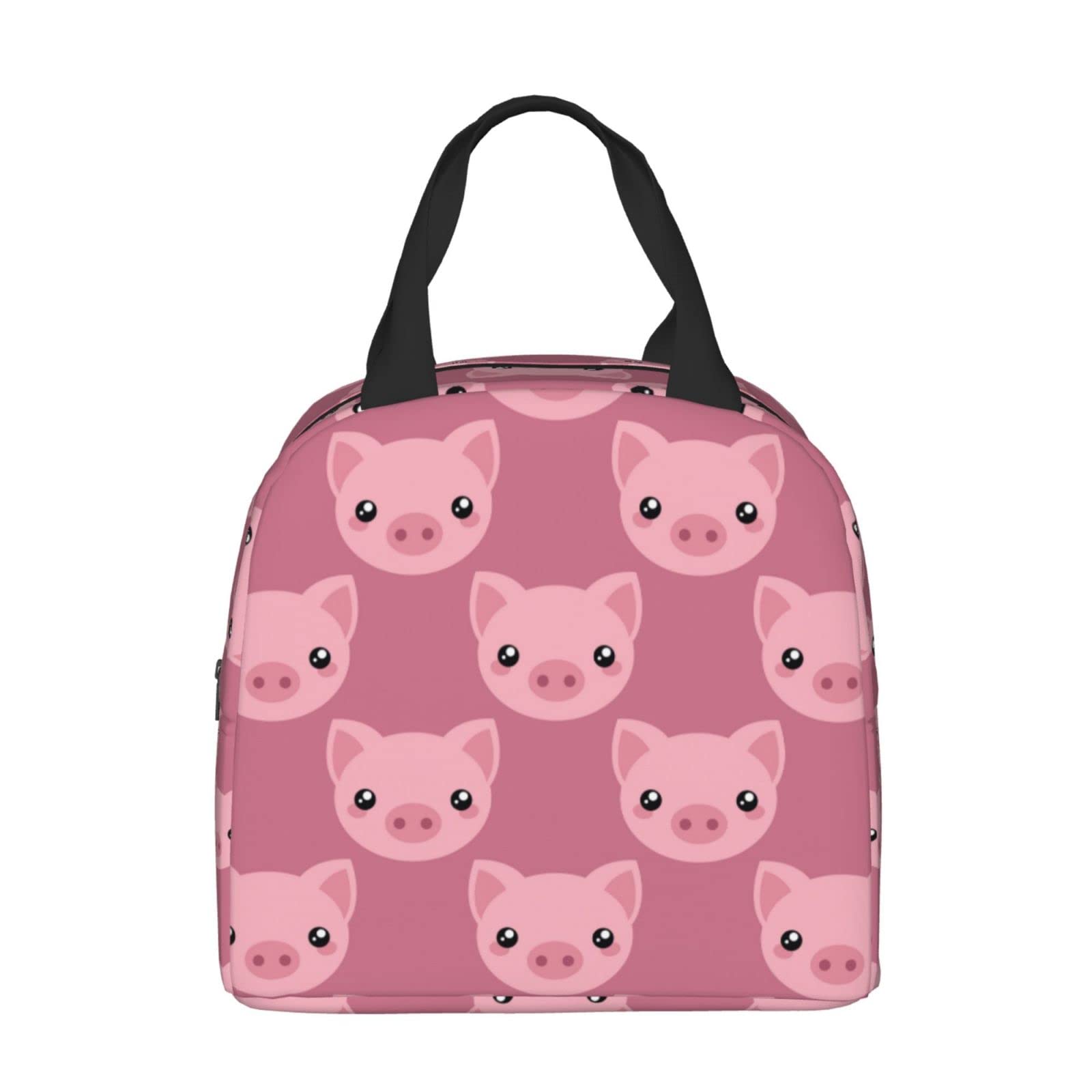 Insulated Cute Cartoon Pig Lunch Box for Kids - Reusable Thermal Lunch Bag for Boys & Girls, Perfect for School, Camping, Hiking, Picnic, Beach & Travel - Ideal for Keeping Food Fresh All Day